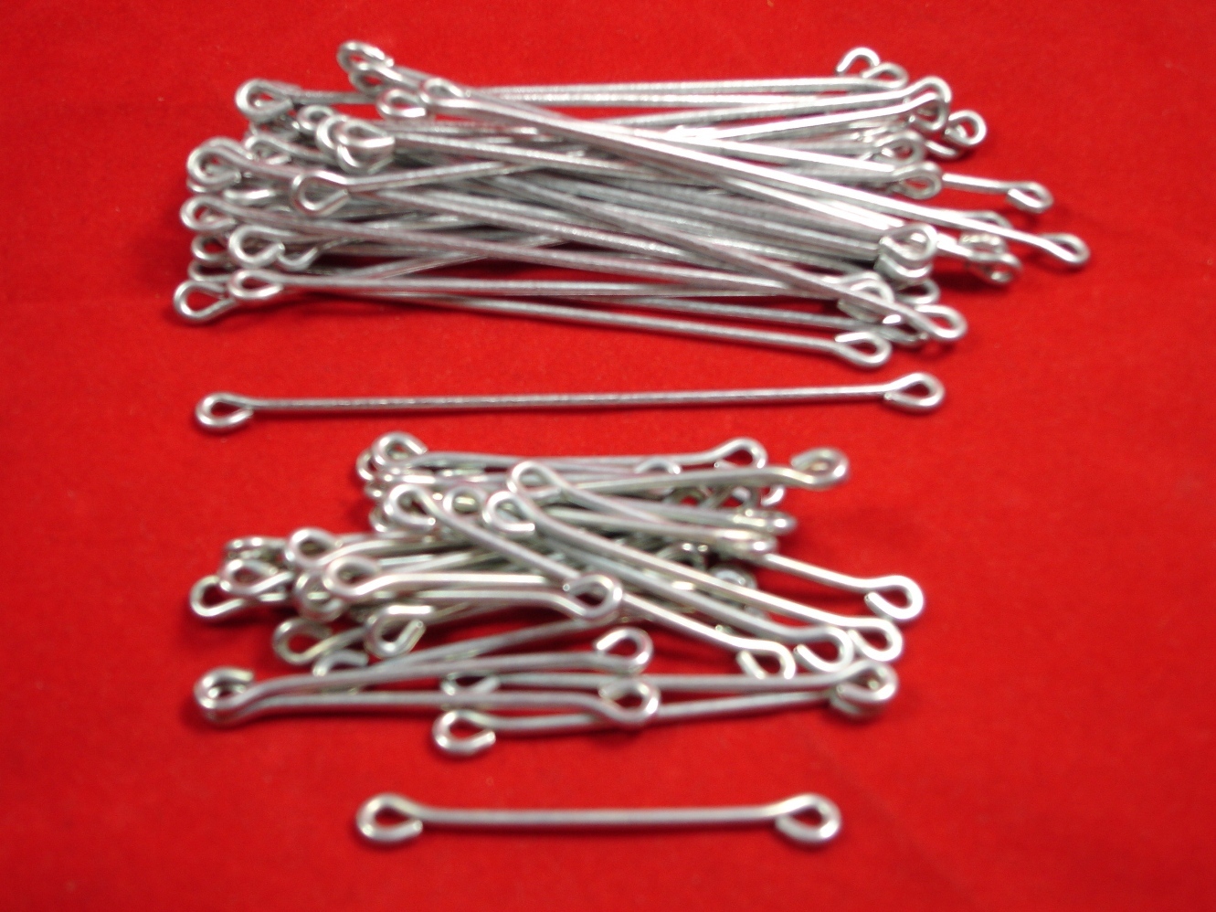 100 loop Ends Long Tails & Short Tails 50 of Each For Sea Fishing Weight Mould