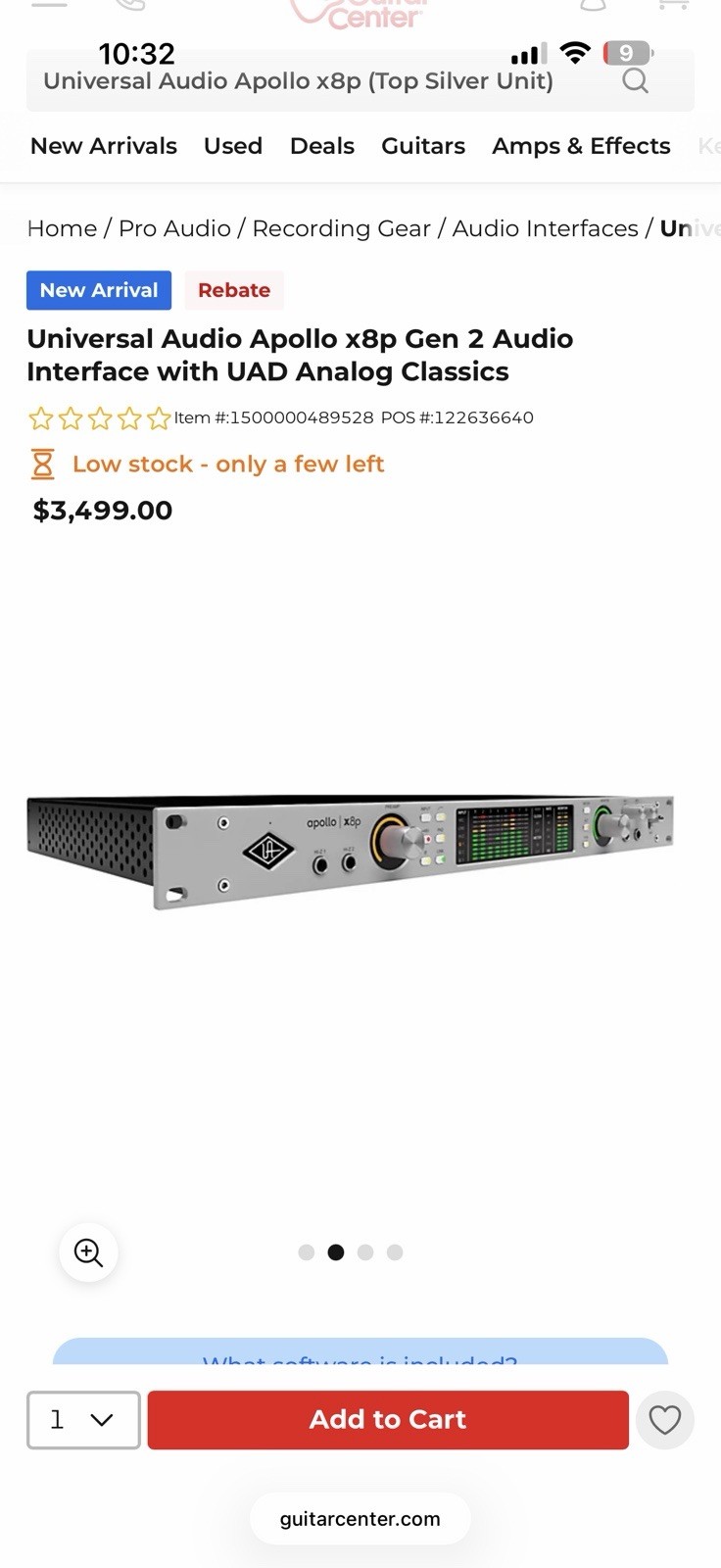 Universal Audio Apollo x8p Gen 2 Rackmount Audio Interface, Apollo Series