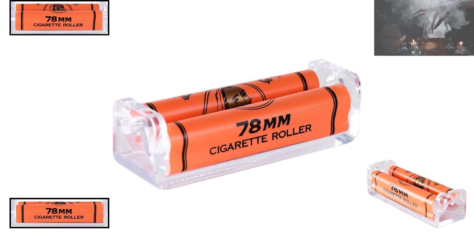 Compact 78mm Cigarette Rolling Machine - Effortless and Portable Zig Zag Design