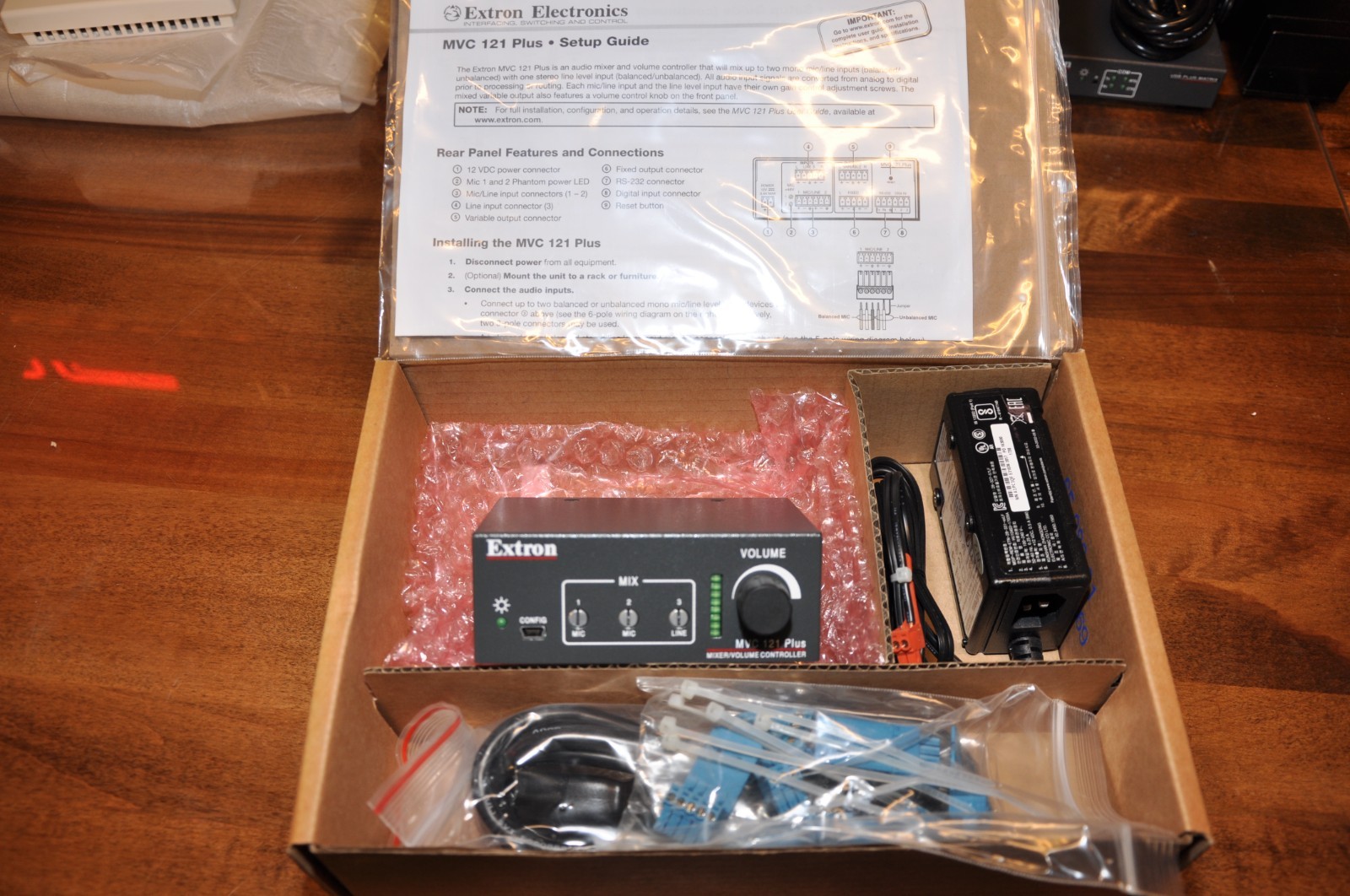 Extron MVC 121 Plus Mic/Line Mixer & Volume Controller 60-1096-01