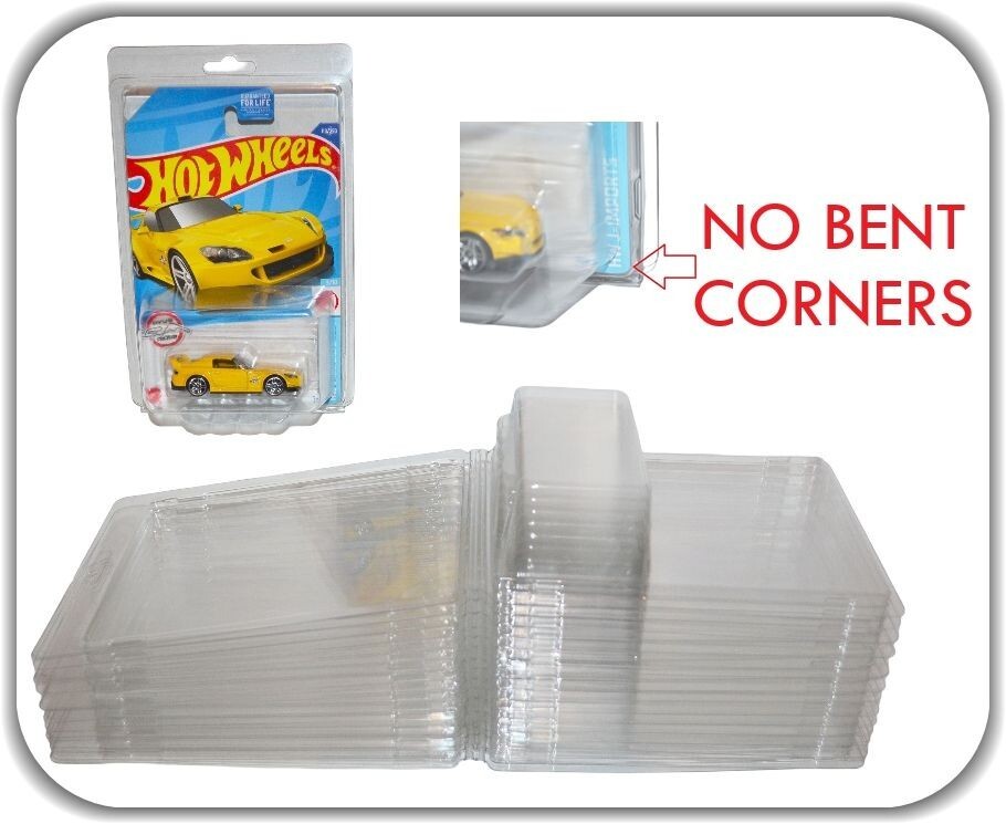 50 Pack Matchbox Mainline Standard Protectors Cases Storage Display Clear🔥