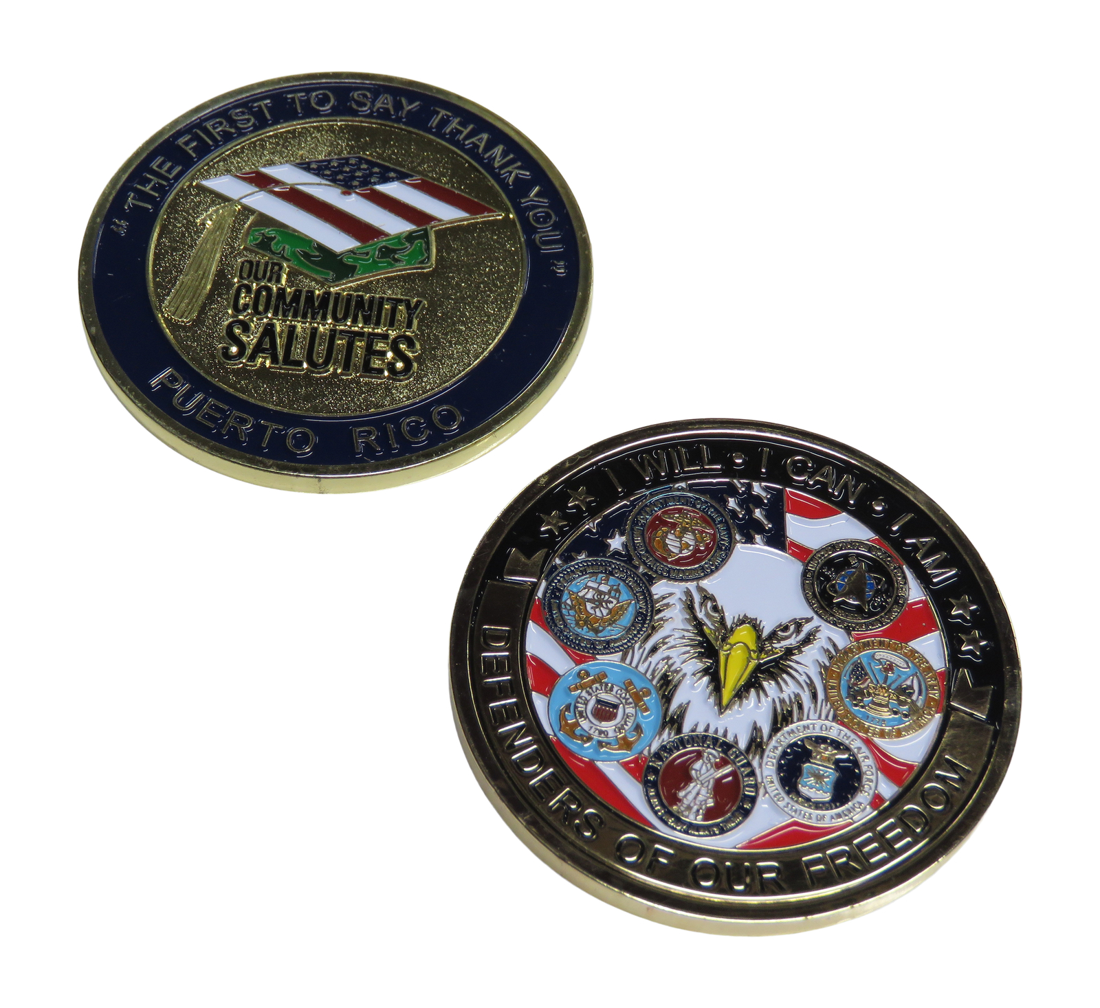 Puerto Rico Our Community Salutes Veterans Challenge Coin