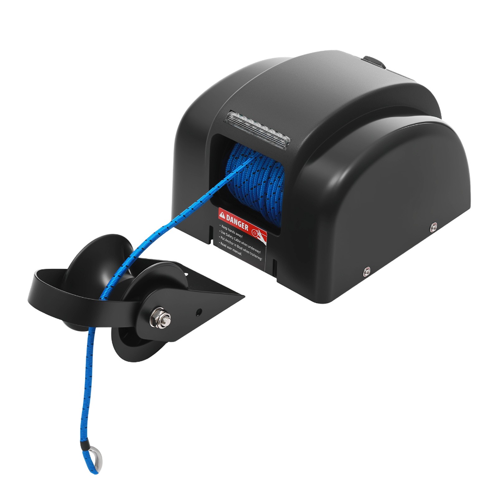 Electric Anchor Winch W/ Remote Control Kit Boat Marine Winch 45LBS