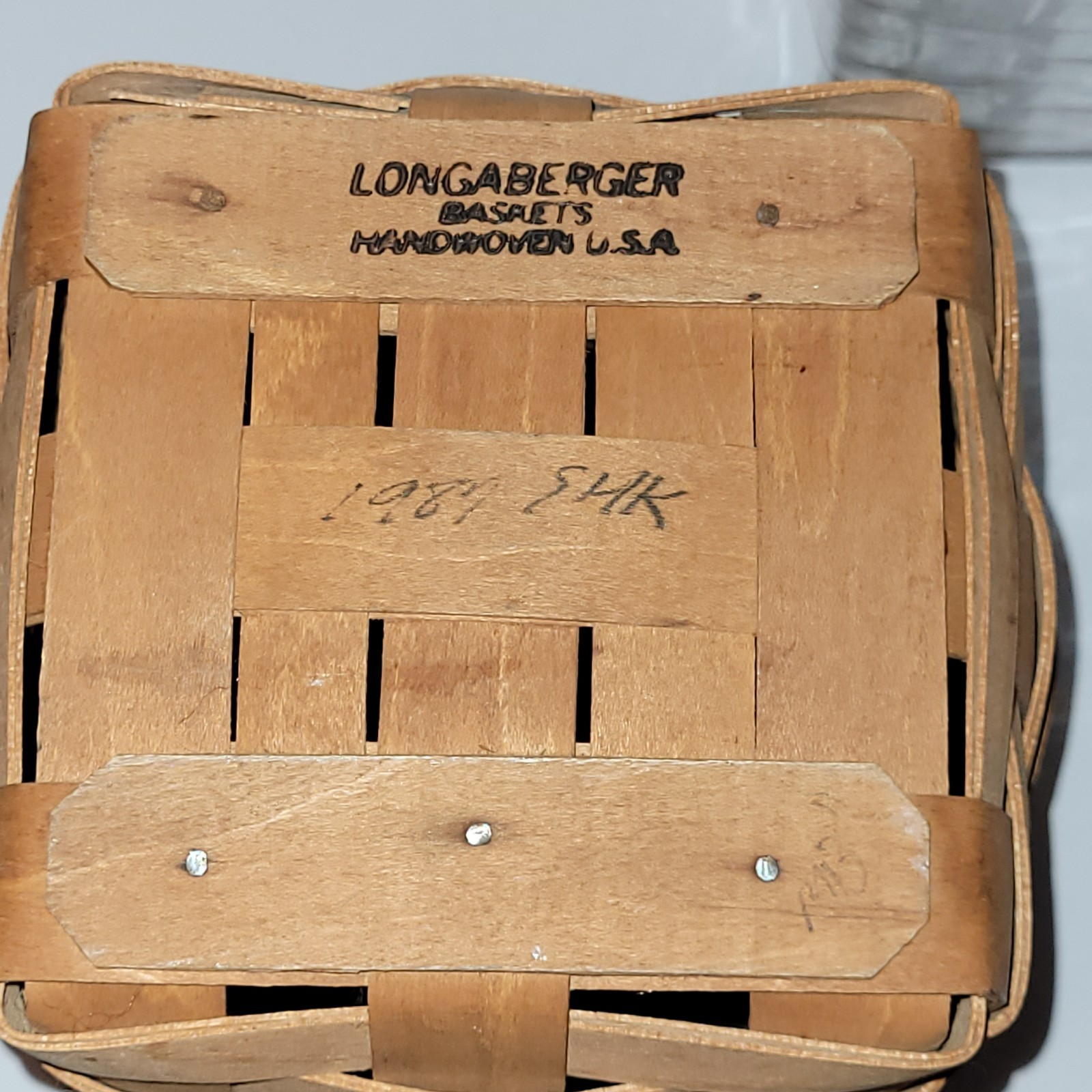 Basket Longaberger Spoon Basket Dresden Ohio Liner