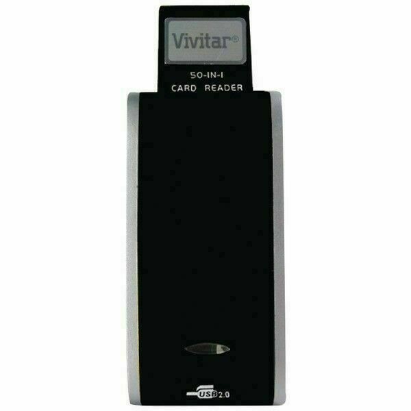 Vivitar VIV-RW-5000-BLK Reader 50-in-1 Card - Black