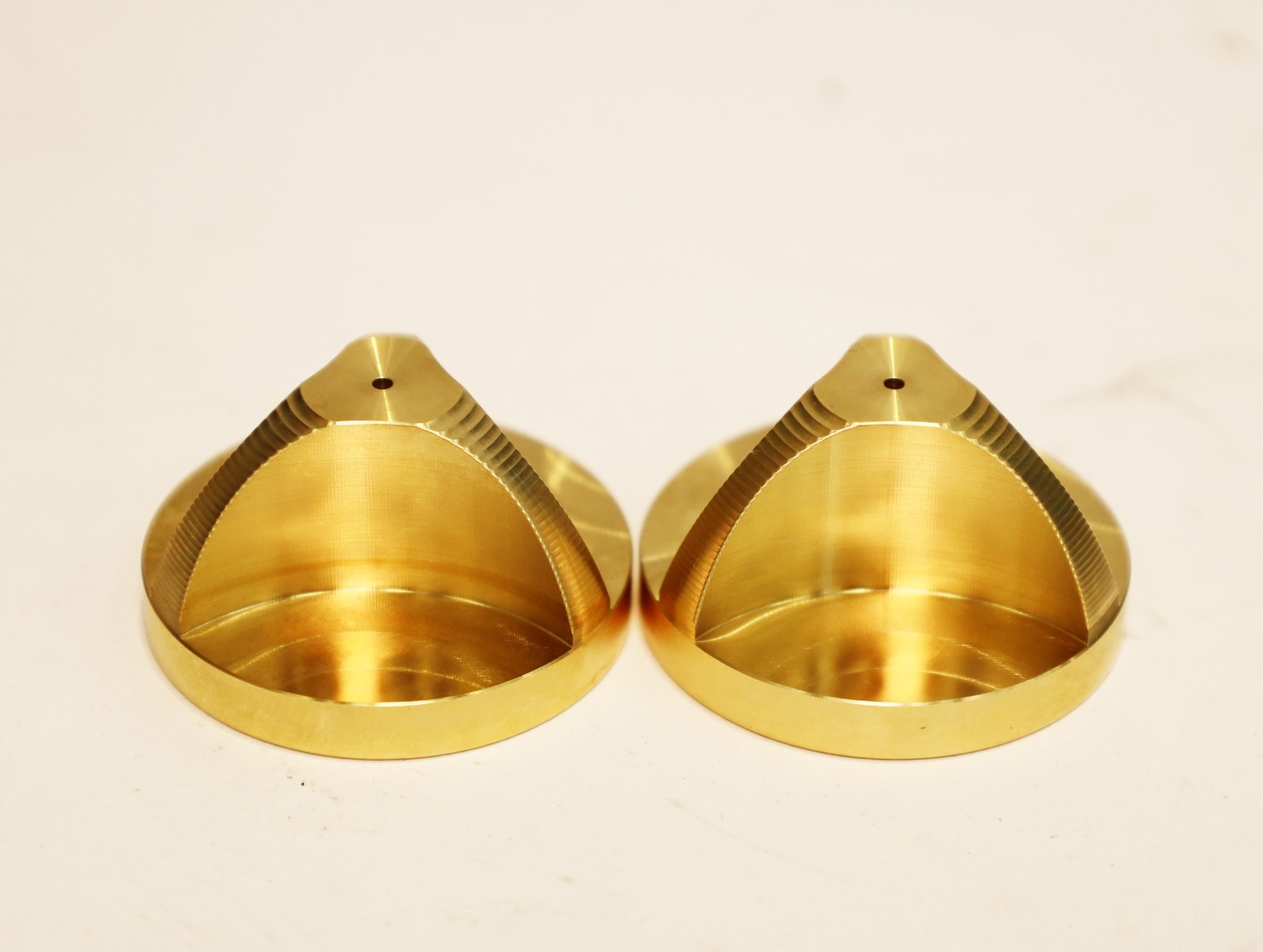 Taruya 7-inch record adapter Brass Heavyweight 75g Set of 2 GOLD DJ KOCO 45RPM