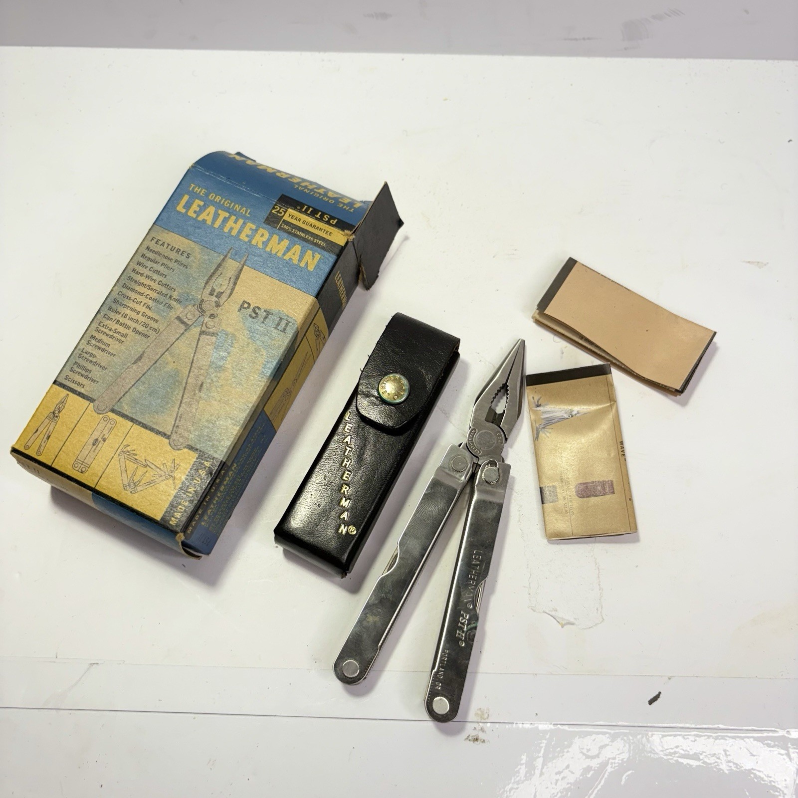 Leatherman PST II Multi Tool USA Original Box Sheath Serrated Blade