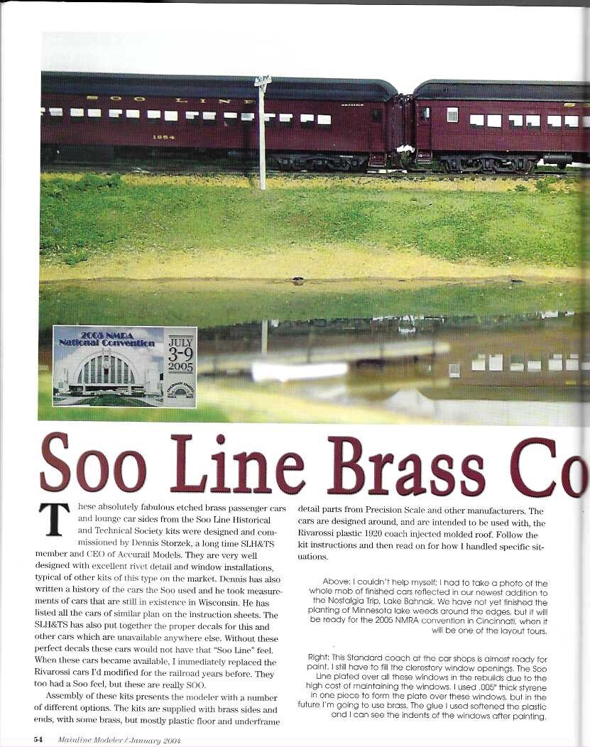 Mainline Modeler Jan 2004 N&W Horseshoe Depot Simplot KCS B-3 Soo Bevier Mine