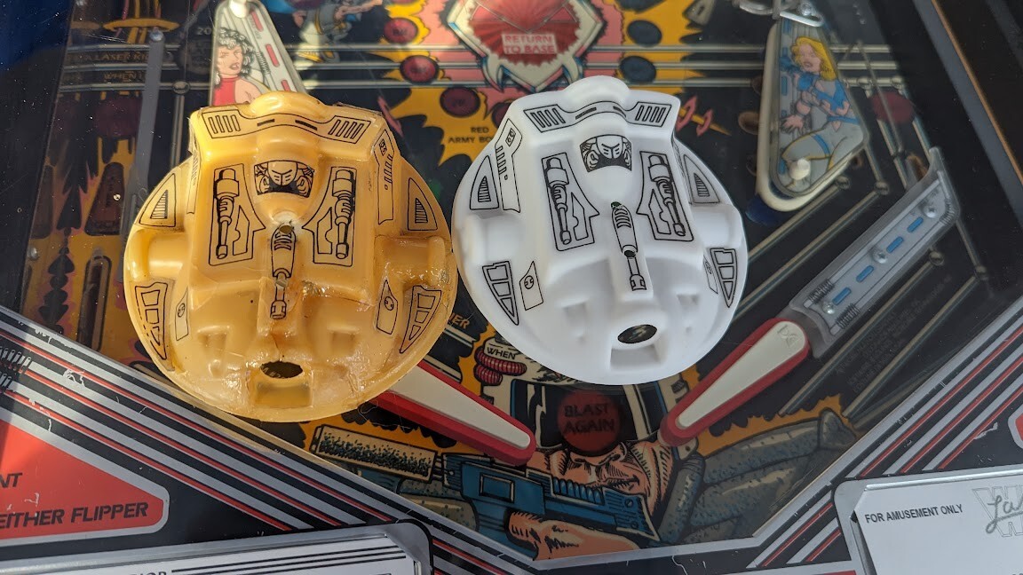 Big Daddy 3D printed replacement ion cannon plastic for Data East Laser War