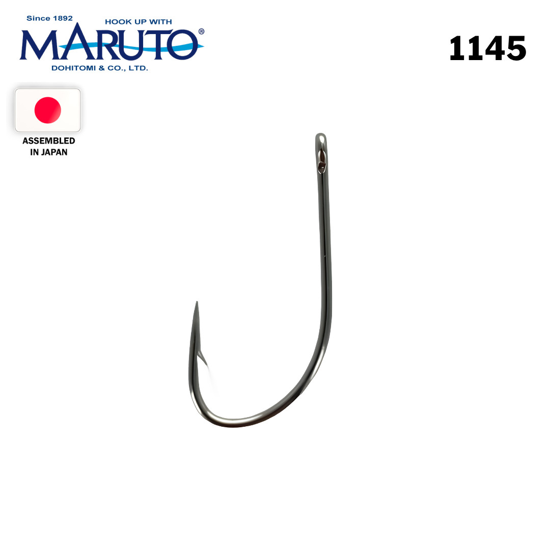 100/1000 pack MARUTO DOHITOMI 1145 Nickeled Kirby Limerick Hooks Straight