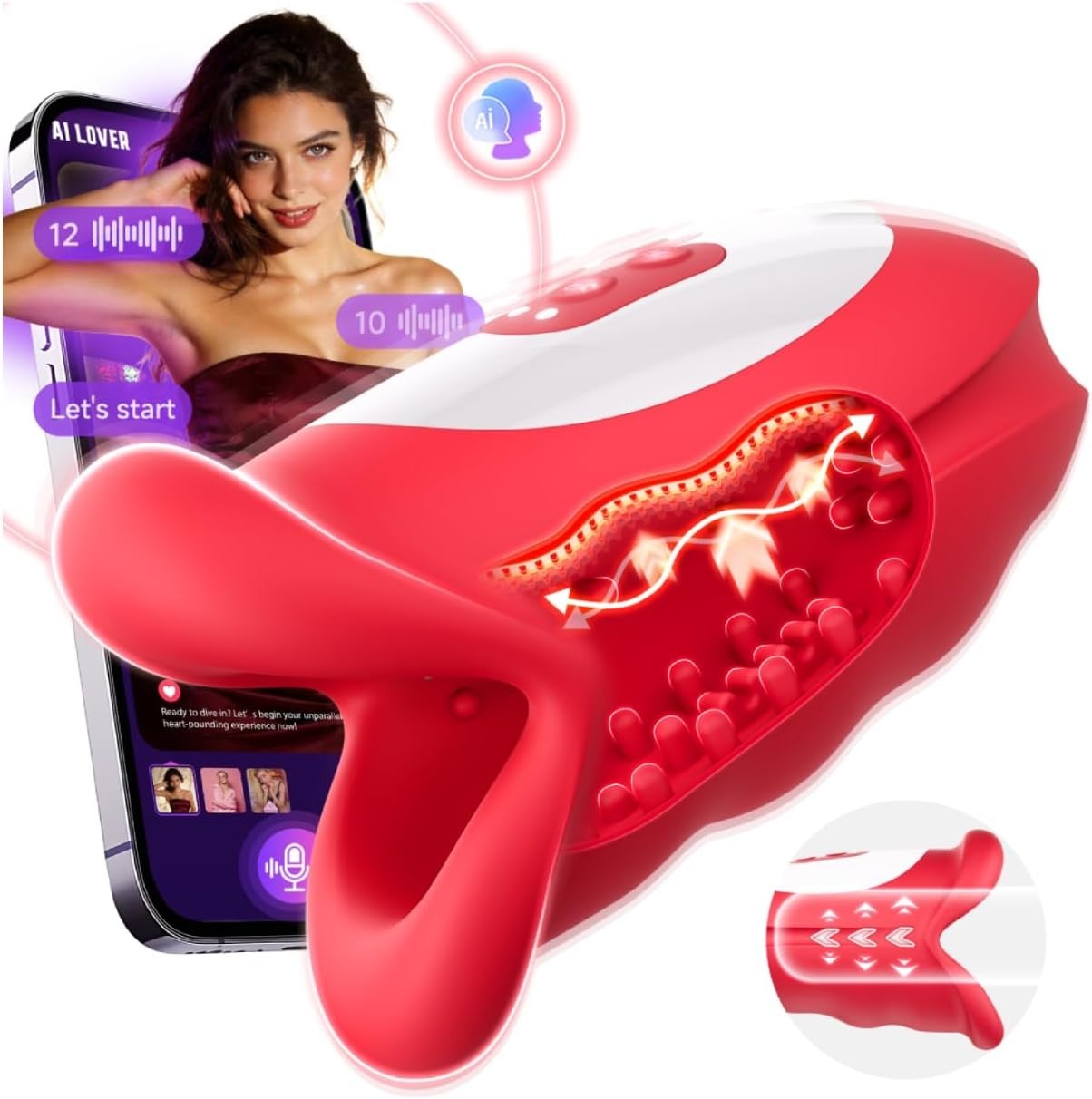 Automatic Electric Male-Masturbater Cup Blowjob Penis Vibrator Lubricant Stroker