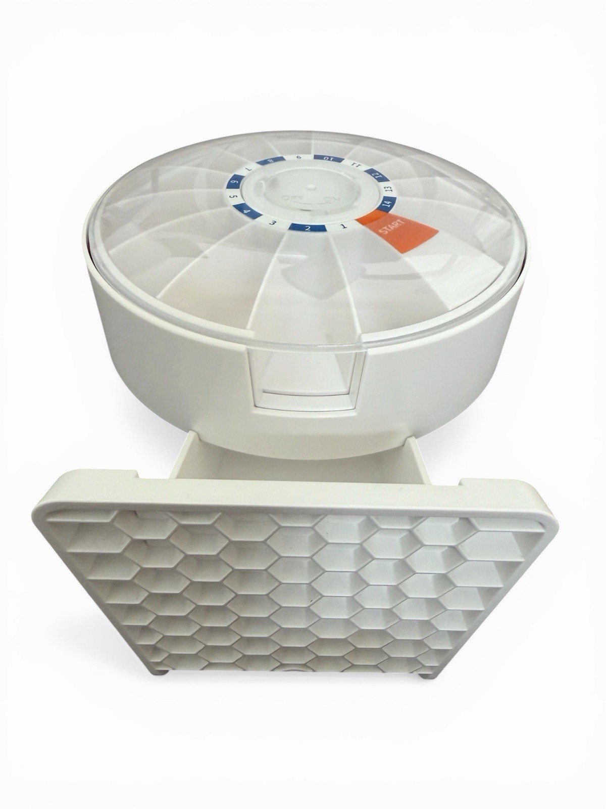 Daily Pill Organizer 14 Day Large Capacity Pill Dispenser Wall Mounted or Stand