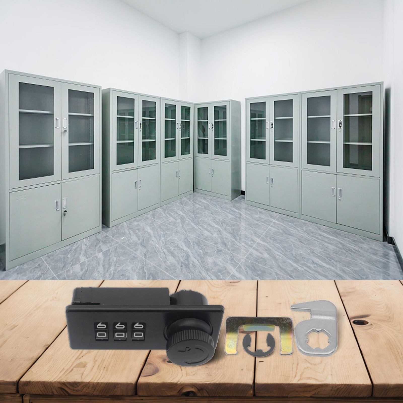 3 Digit Combination Password Drawer Lock Office Cabinet LocksSecurity Lockset