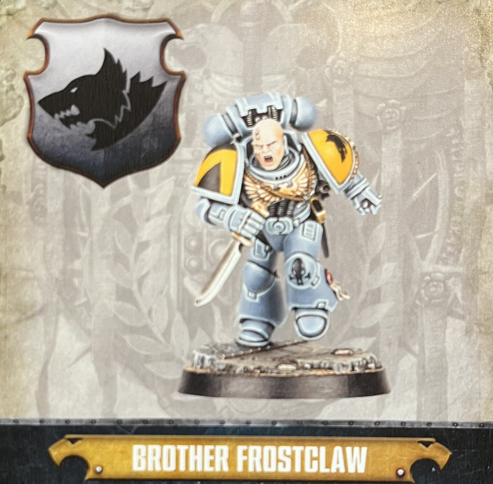 Warhammer 40k Space Marine Brother Frostclaw (new on sprue) Space Wolves
