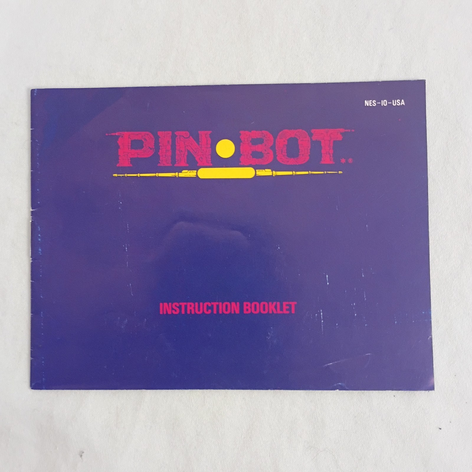 Pin Bot PinBot NES Nintendo Instruction Manual Booklet Only
