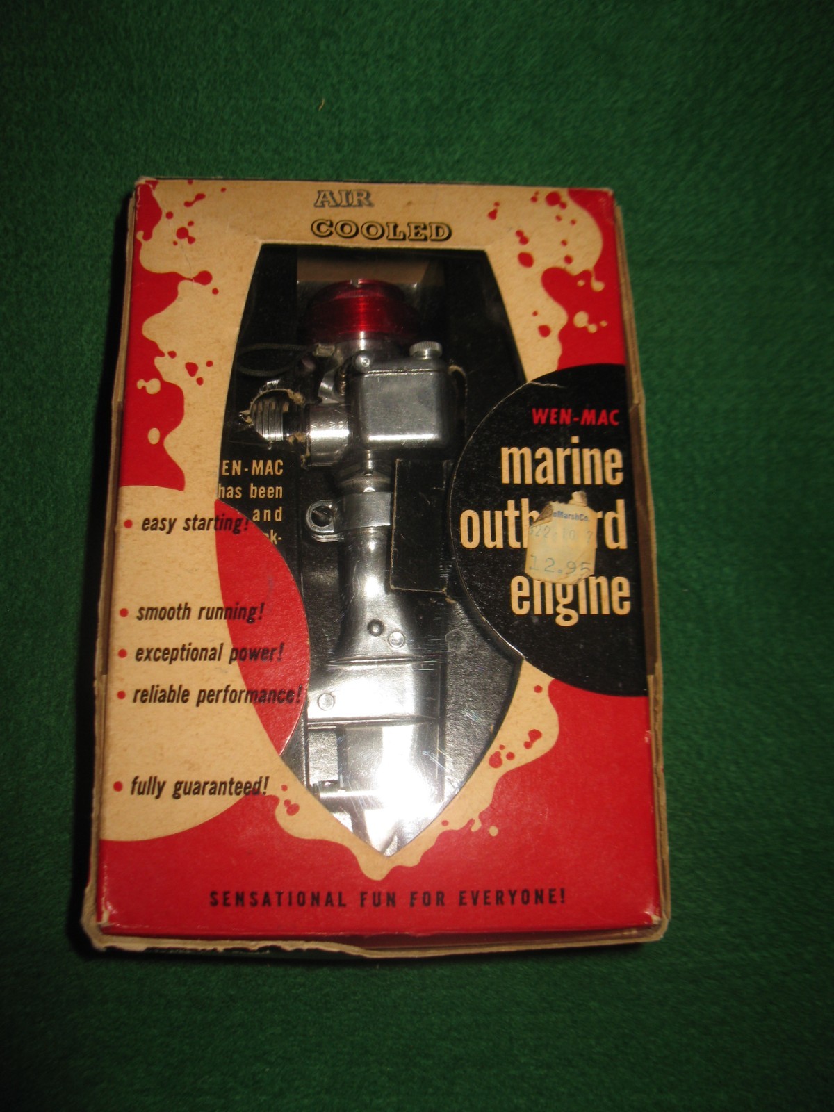Atwood Wen-Mac .049 Outboard Model Boat Gas Engine Vintage w/ Original Box