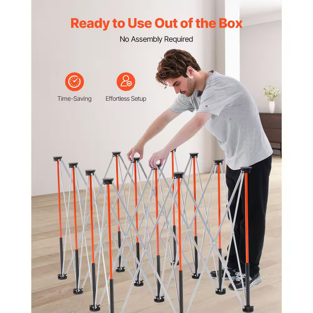 Portable Folding Workstand, 6.12 X 4.14 Ft. Collapsible Workbench, 4500 Lbs. Wei