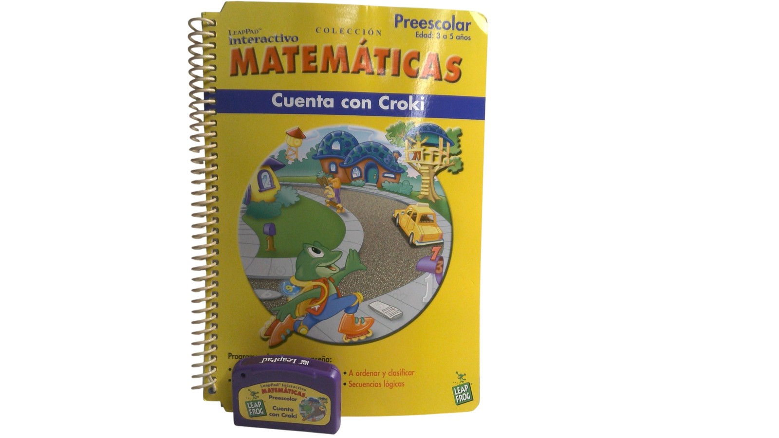 LeapFrog LeapPad Matemáticas Cuenta Con Croki Libro Cartucho Español Preescolar