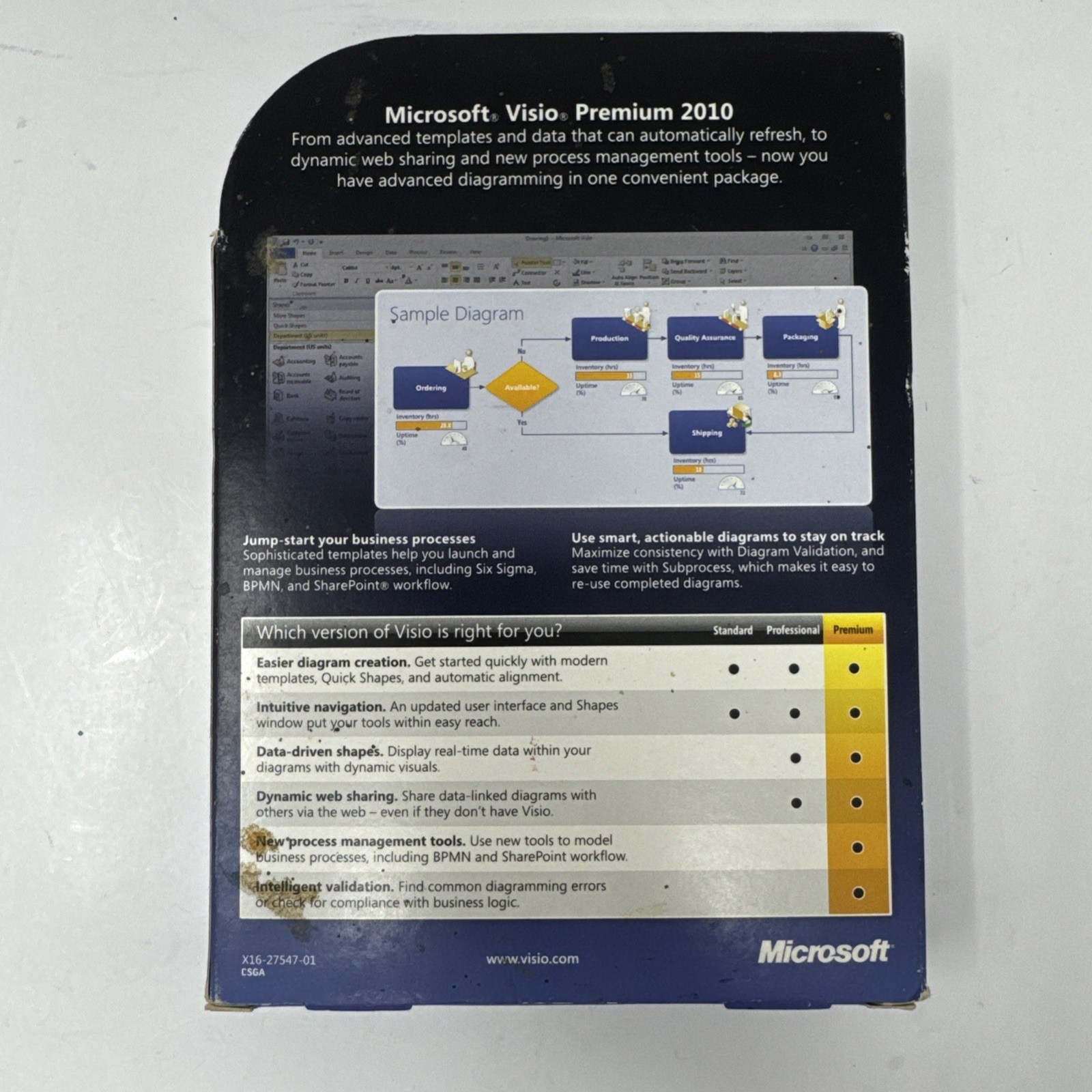 Microsoft Visio Premium 2010 Full Version w/ Key & DVD