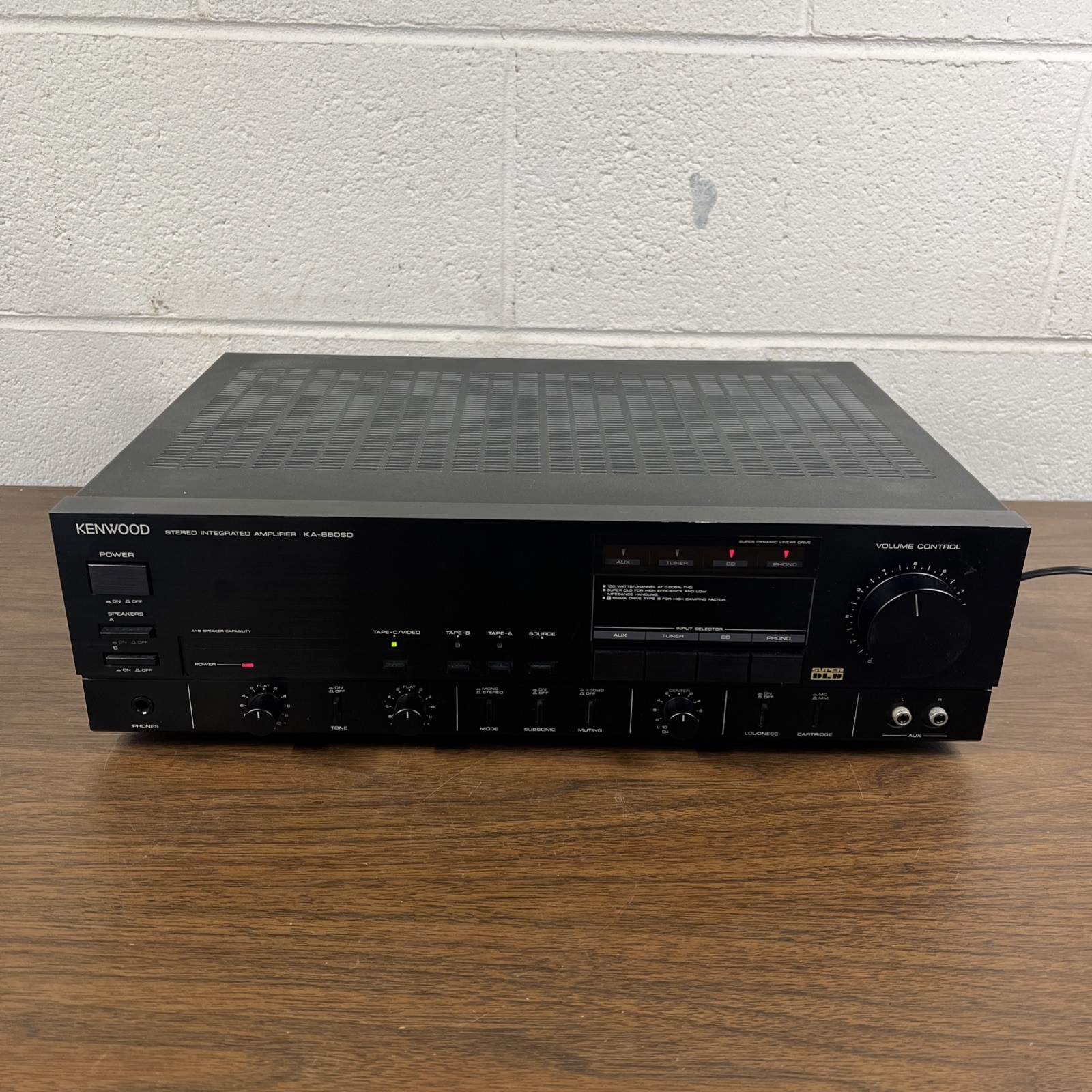 Kenwood KA-880SD Stereo Integrated Amplifier Lightly Tested/Working (Read)