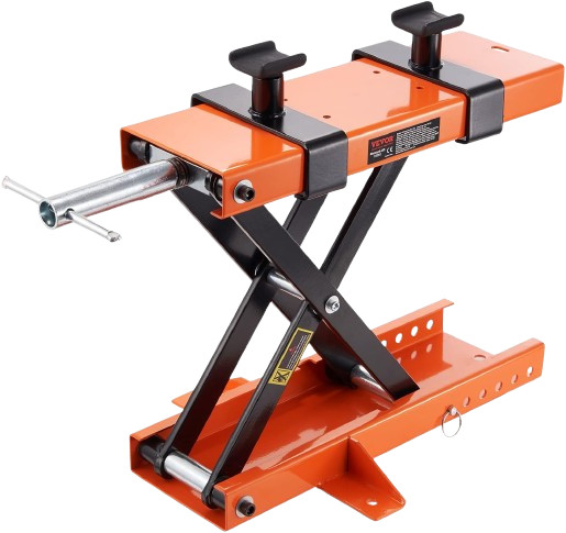 Motorcycle Lift 1100 LBS Center Scissor Jack Hoist Stand VEVOR Saddle Safety