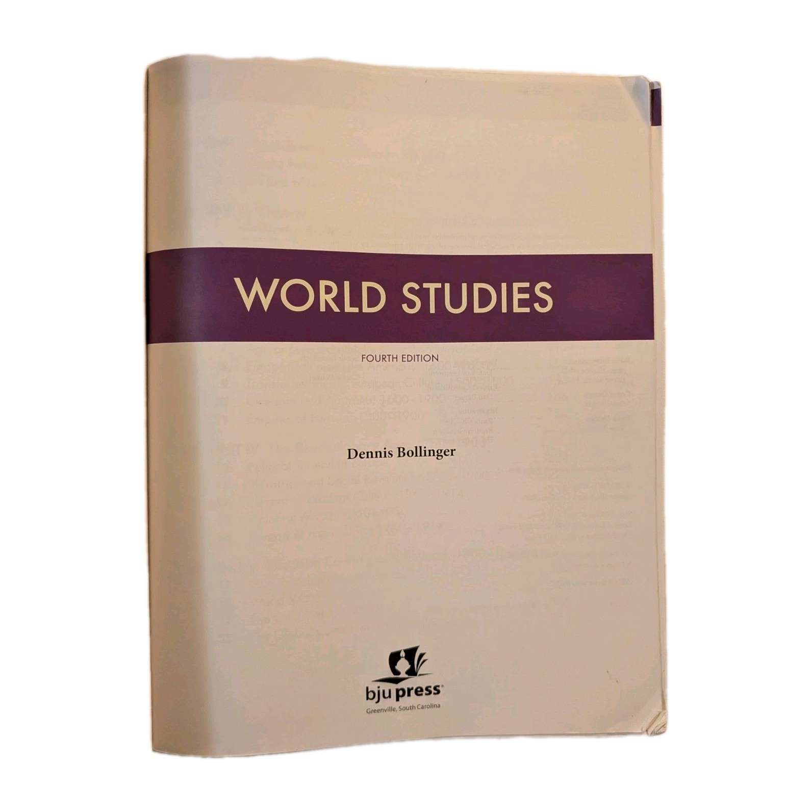 BJU Press World Studies Student Text, Fourth Edition, 2017