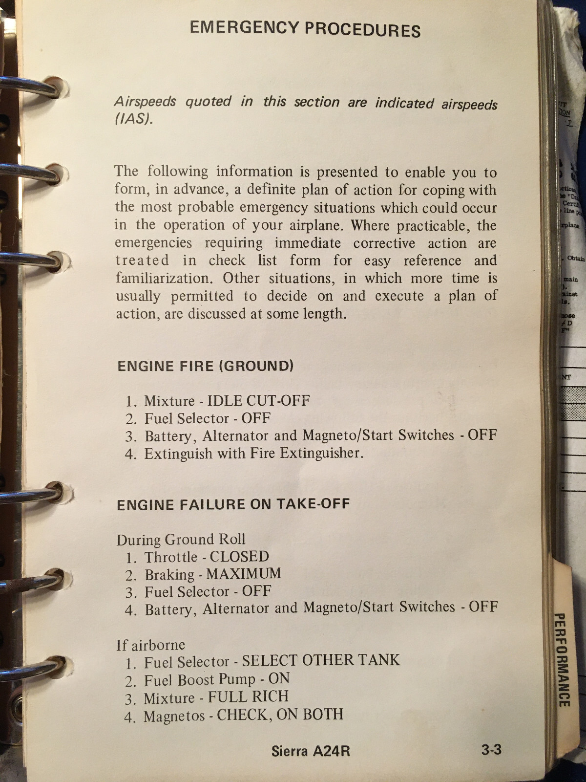 Beechcraft Sierra A24R Pilot's Operating Manual