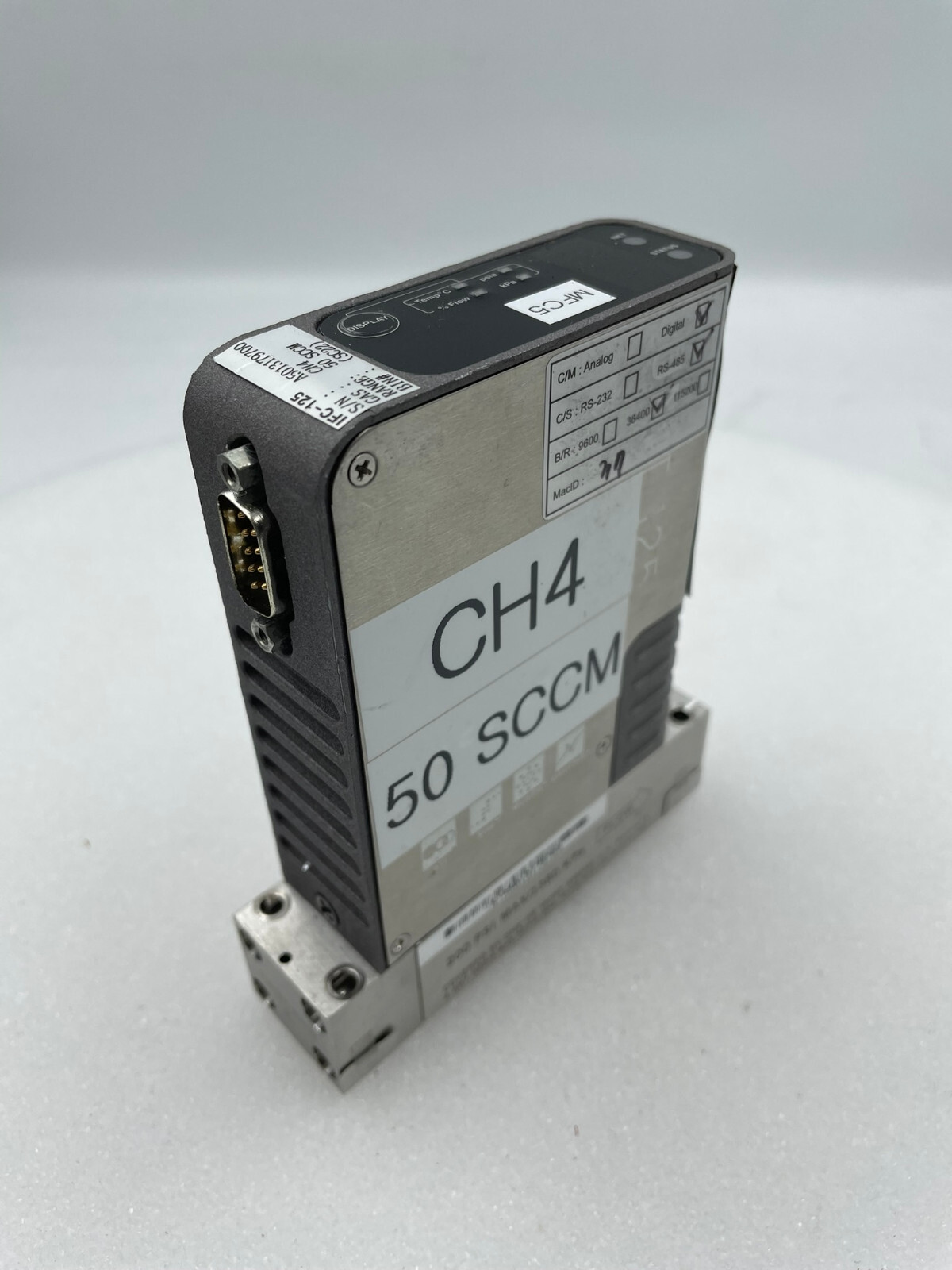 Brooks IFC-125 Mass Flow Controller 50 SCCM CH4