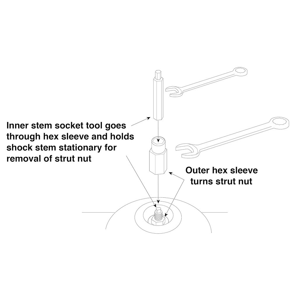 Performance Tool W83015 Universal Strut Nut Remover