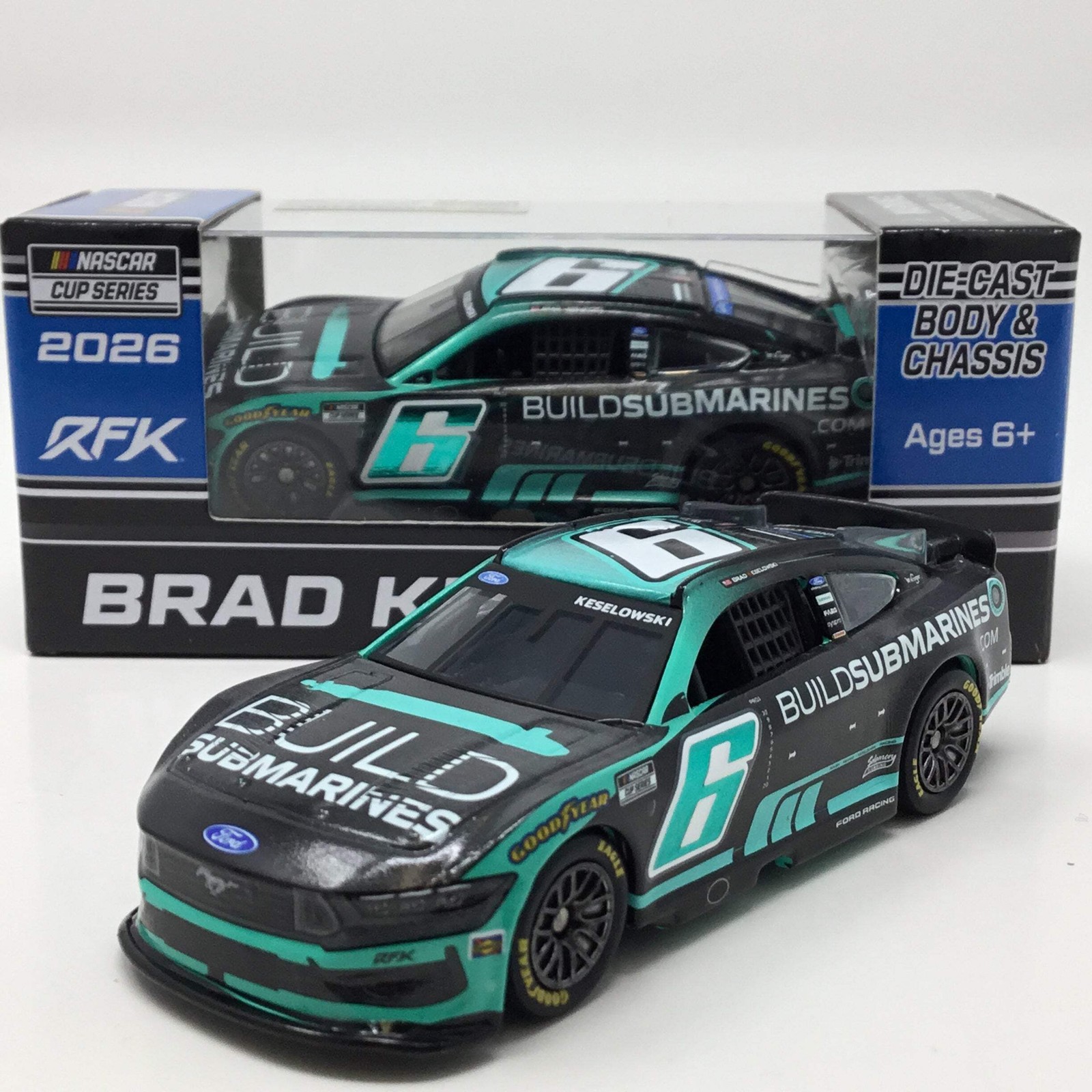 Brad Keselowski 2026 Buildsubmarines.com Foil Number 1:64 Diecast