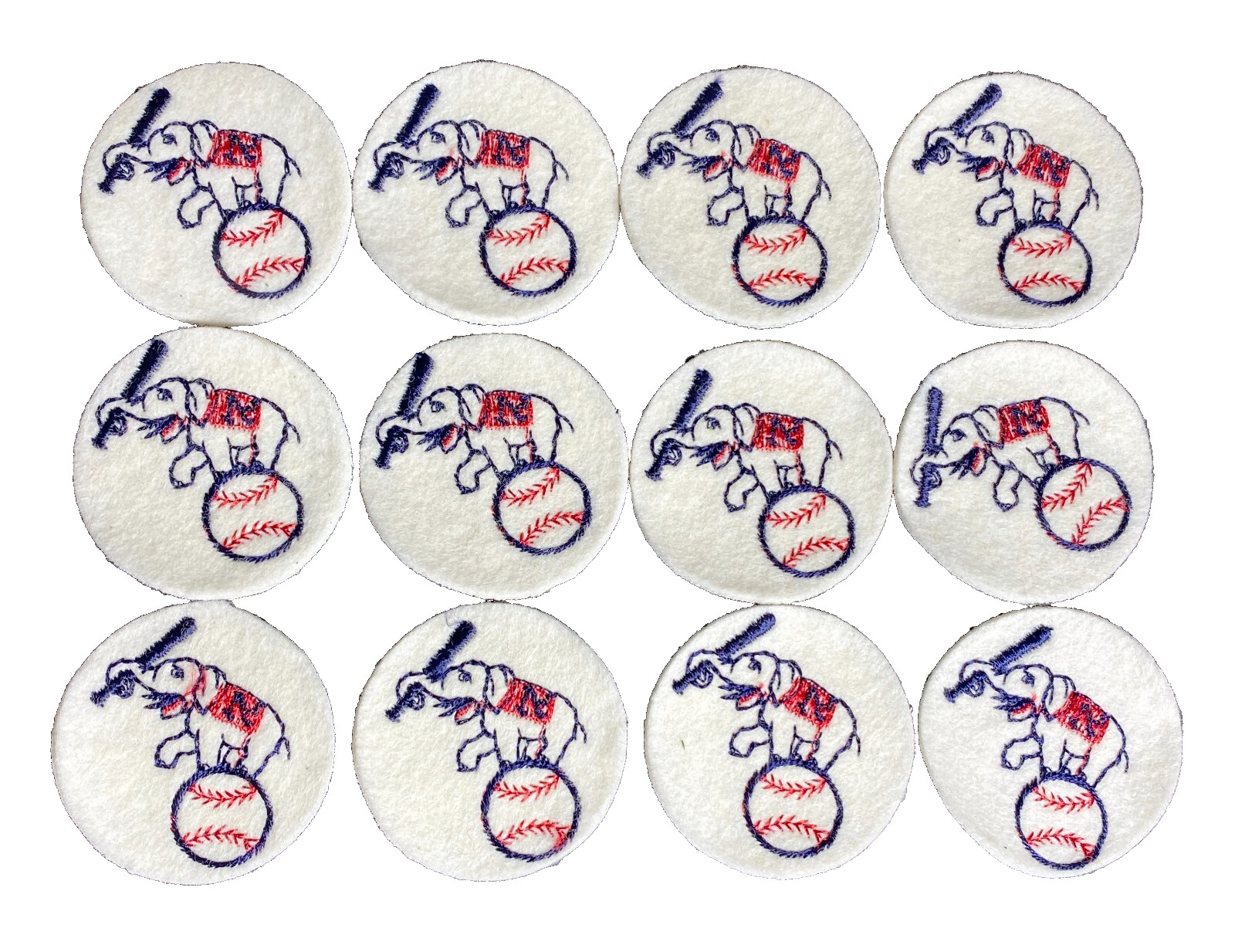 Philadelphia Athletics Iron On Patch Elephant New Vintage 1970 lot of 12
