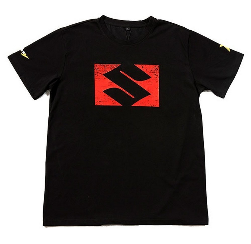 D'Cor Visuals Suzuki Bold Mens Short Sleeve T-Shirt Black