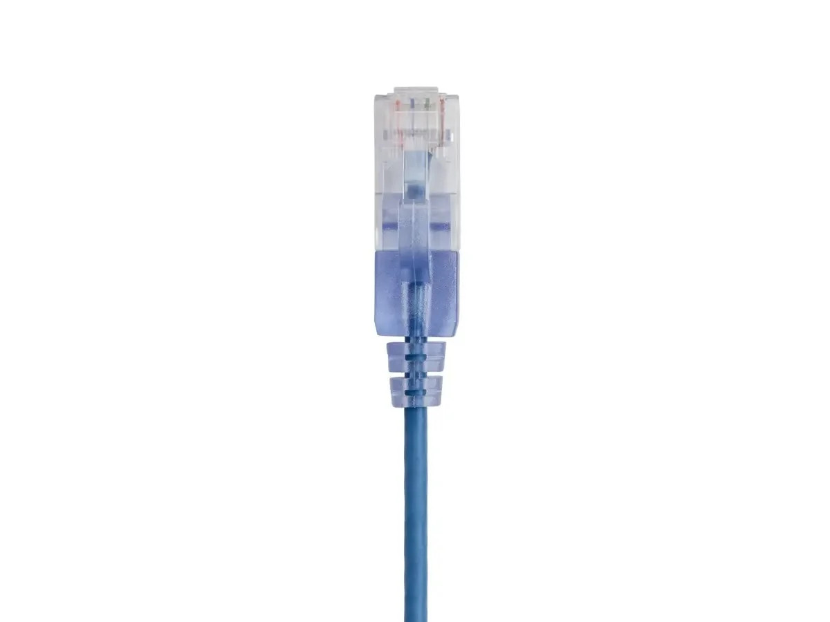 Monoprice Cat6A Patch Ethernet Cable 25ft Blue UTP 10G RJ45 LAN Modem Router