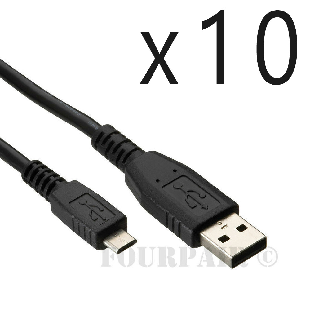 10 Pack Lot - 15ft Micro USB Charger Cable for Xbox One Wireless Controller New