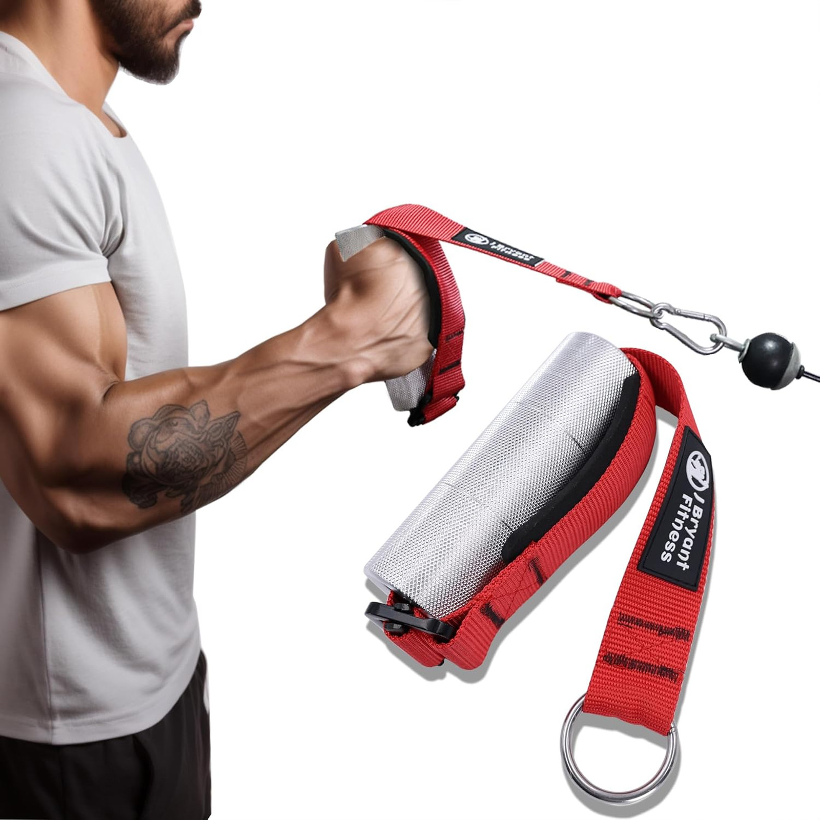 Arm Wrestling Exercise Handle Φ2 in Grip Red - Wrist and Forearm Exerciser