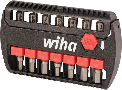 Wiha 76894 7 Piece Bitbuddy Maxxtor Impact Power Bit Set - Inch - Metric