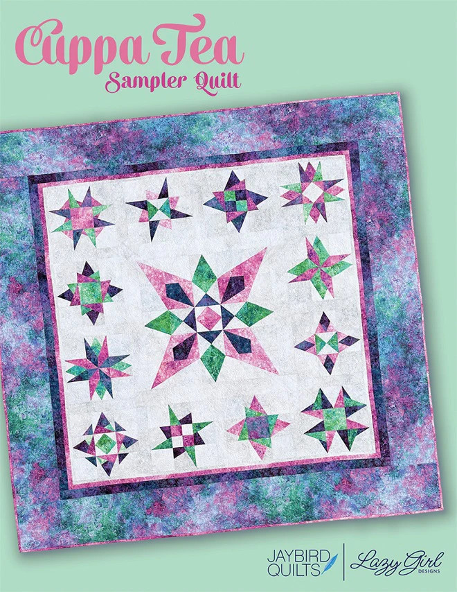 Cuppa Tea Sampler Quilt Book by Julie Herman Jaybird Quilts