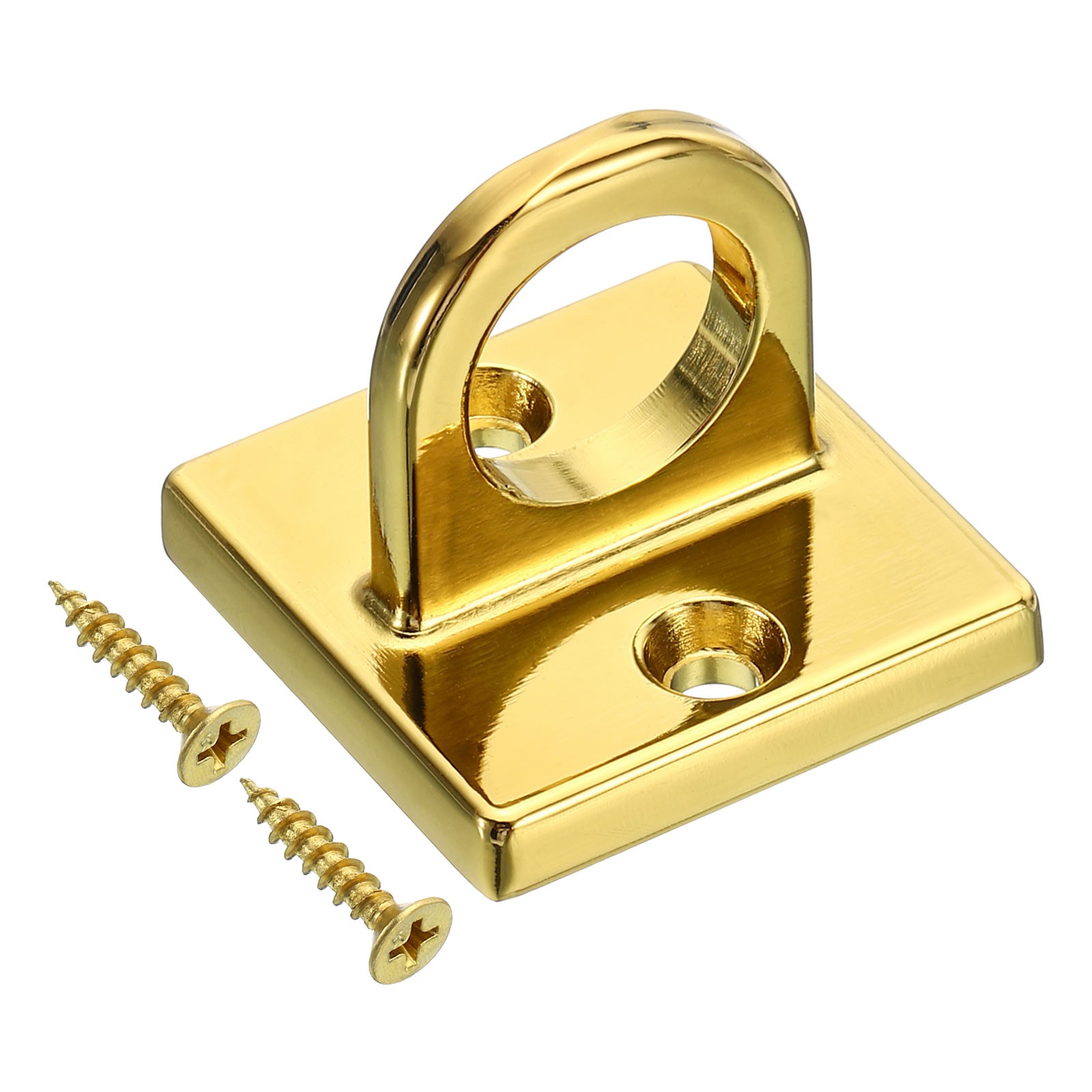 Pad Eye Plate U Hooks Metal Wall Mount Loop with Screws
