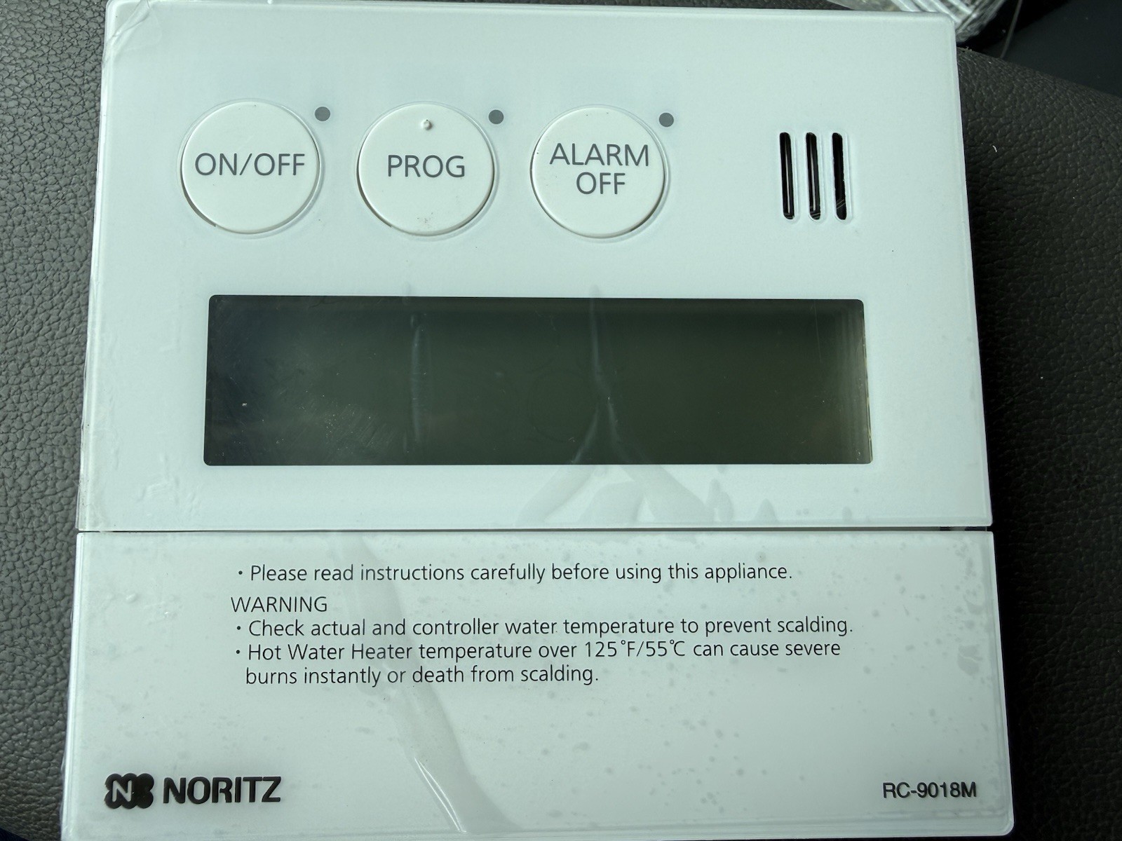 Noritz RC-9018M Programmable Thermostat White Digital Display w/ Hardware