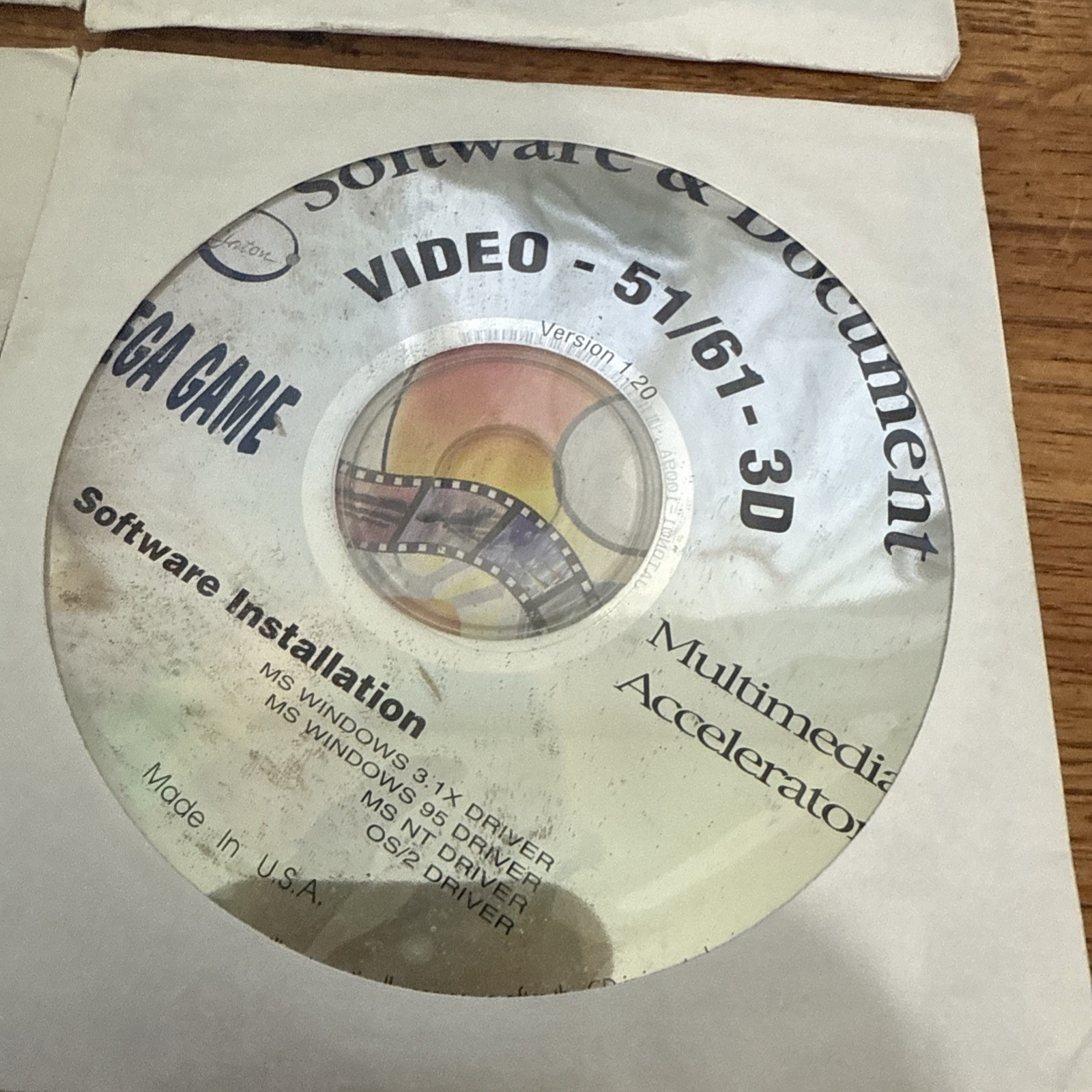 Software & Document Sega Game CD S3 Video Master Discs Multimedia Accelerator