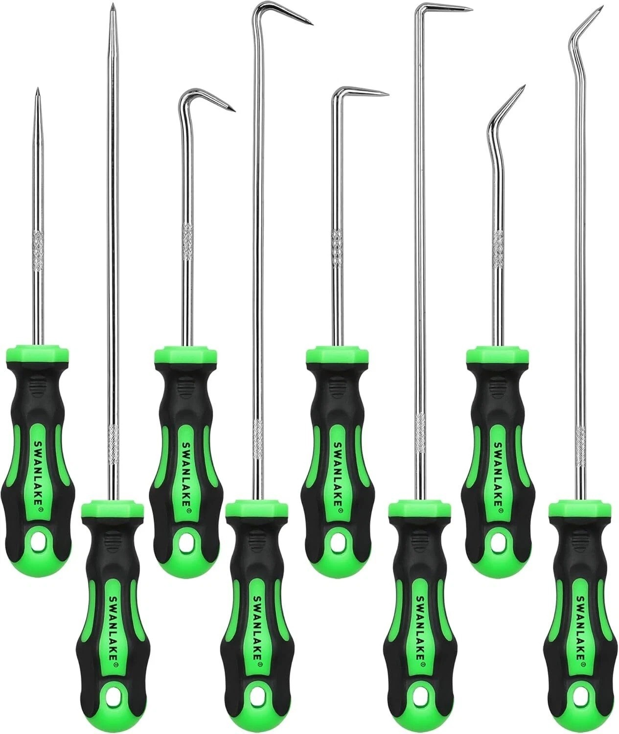 8-Piece Mini Hook and Pick Set, 4PCS 8.6'' & 4PCS 5.7'' Precision Automotive Pic