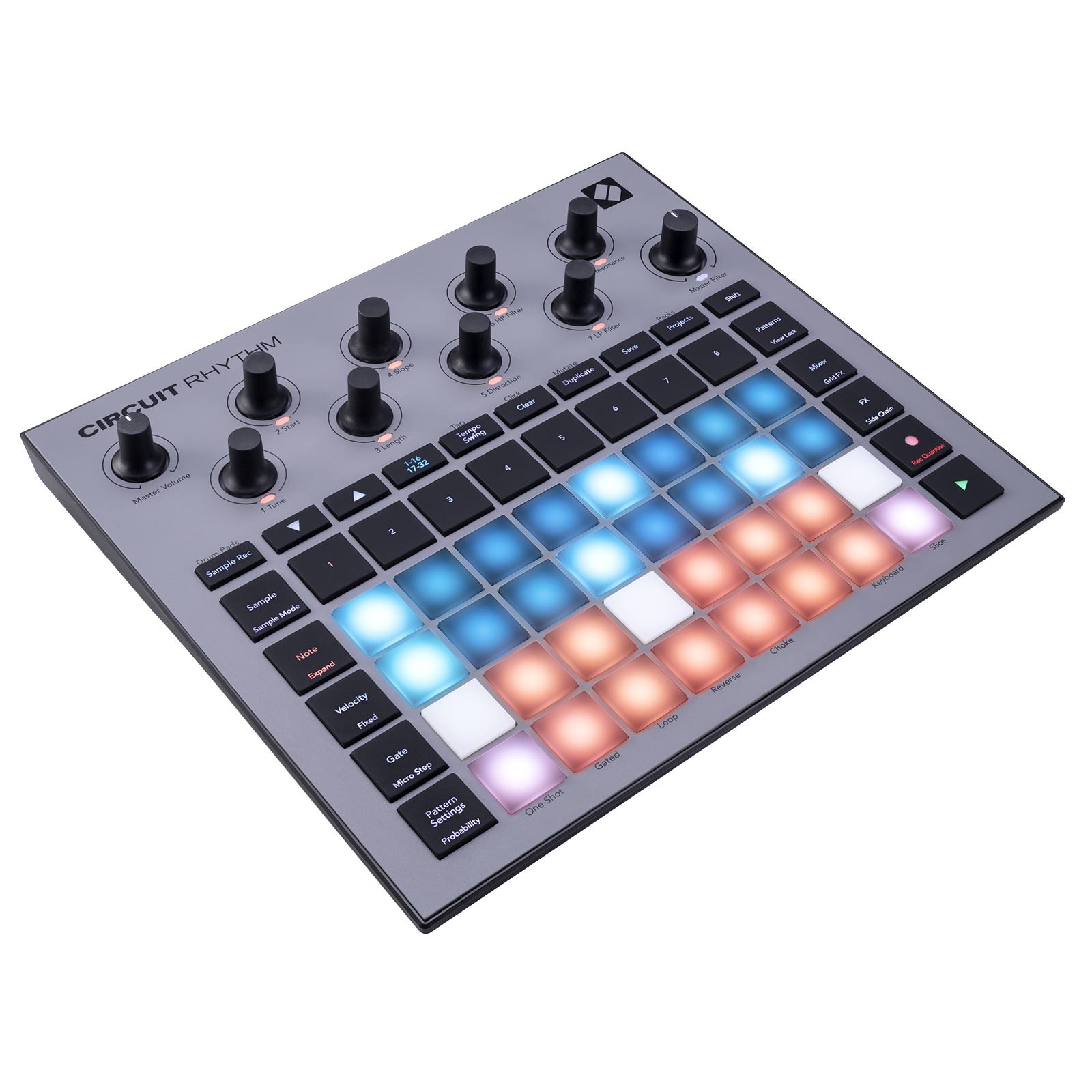 Novation Circuit Rhythm Audio Recording Beat Sample-Based Groovebox w Case