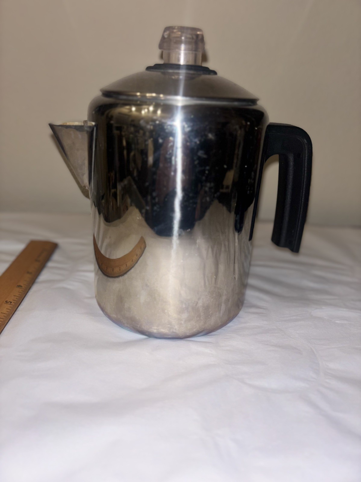 Vintage Arcosteel Stainless Steel Stovetop Coffee Percolator