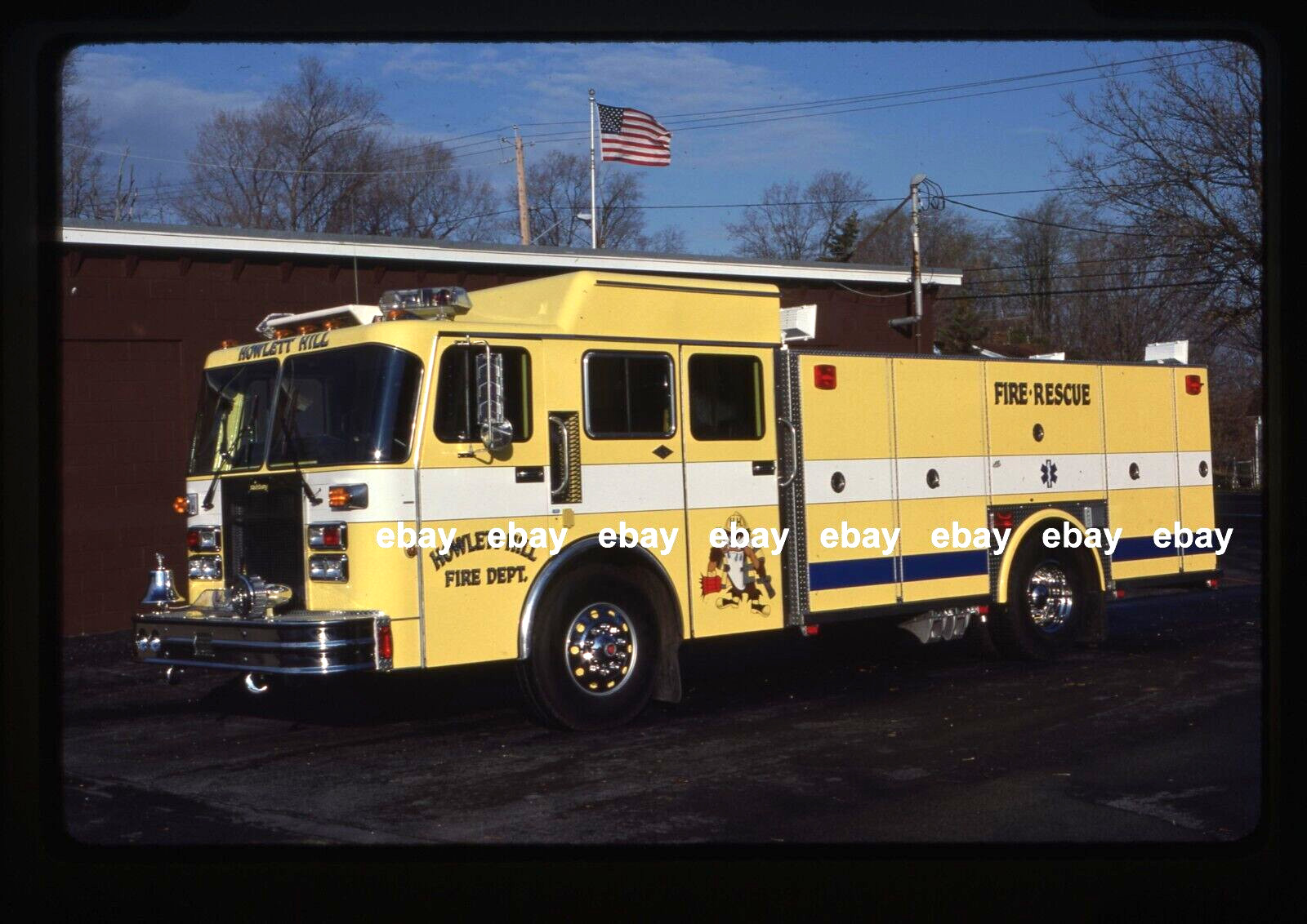 Howlett Hill NY 1988 Spartan Saulsbury pumper Fire Apparatus Slide