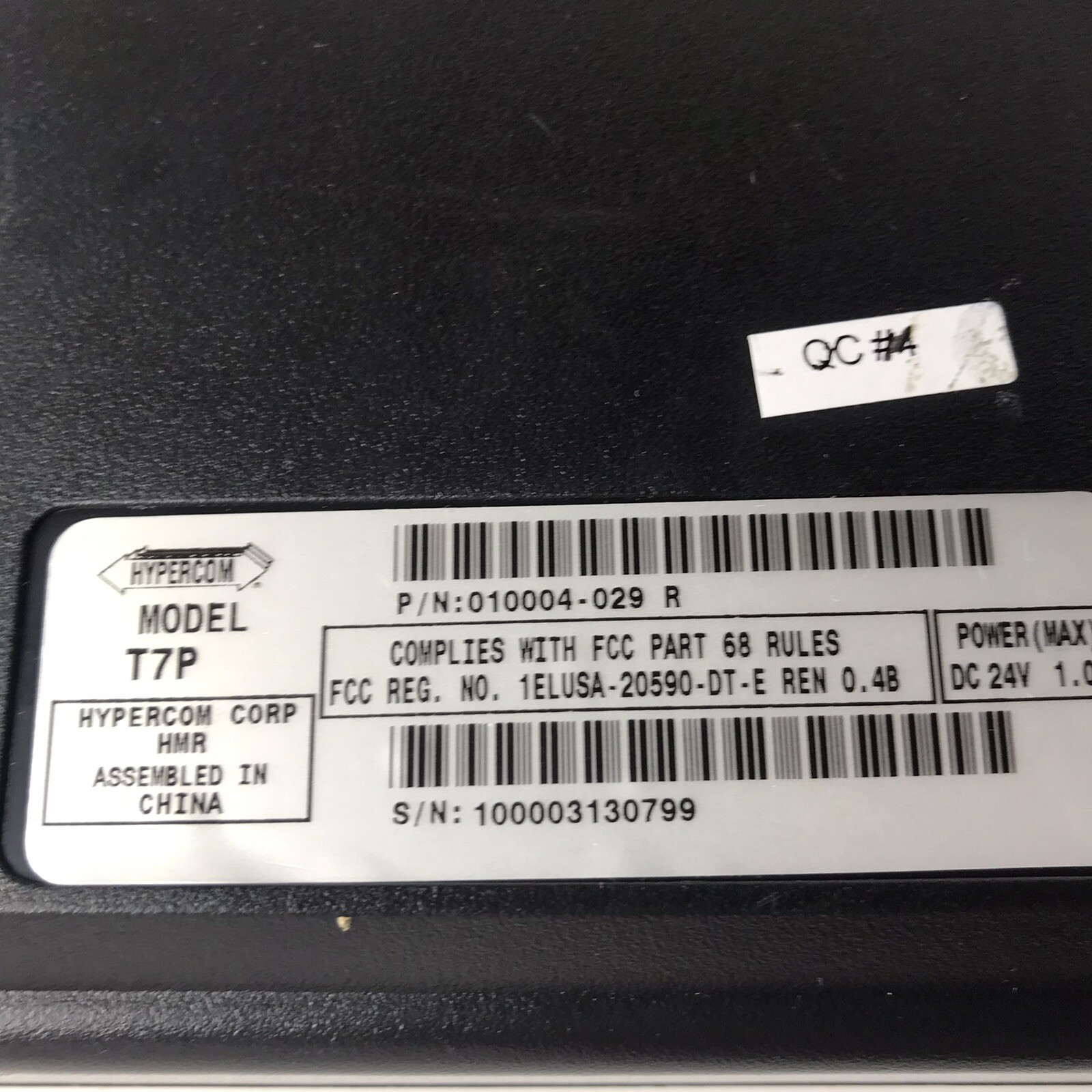 Hypercom T7Plus Credit Card Terminal-No Power supply untested