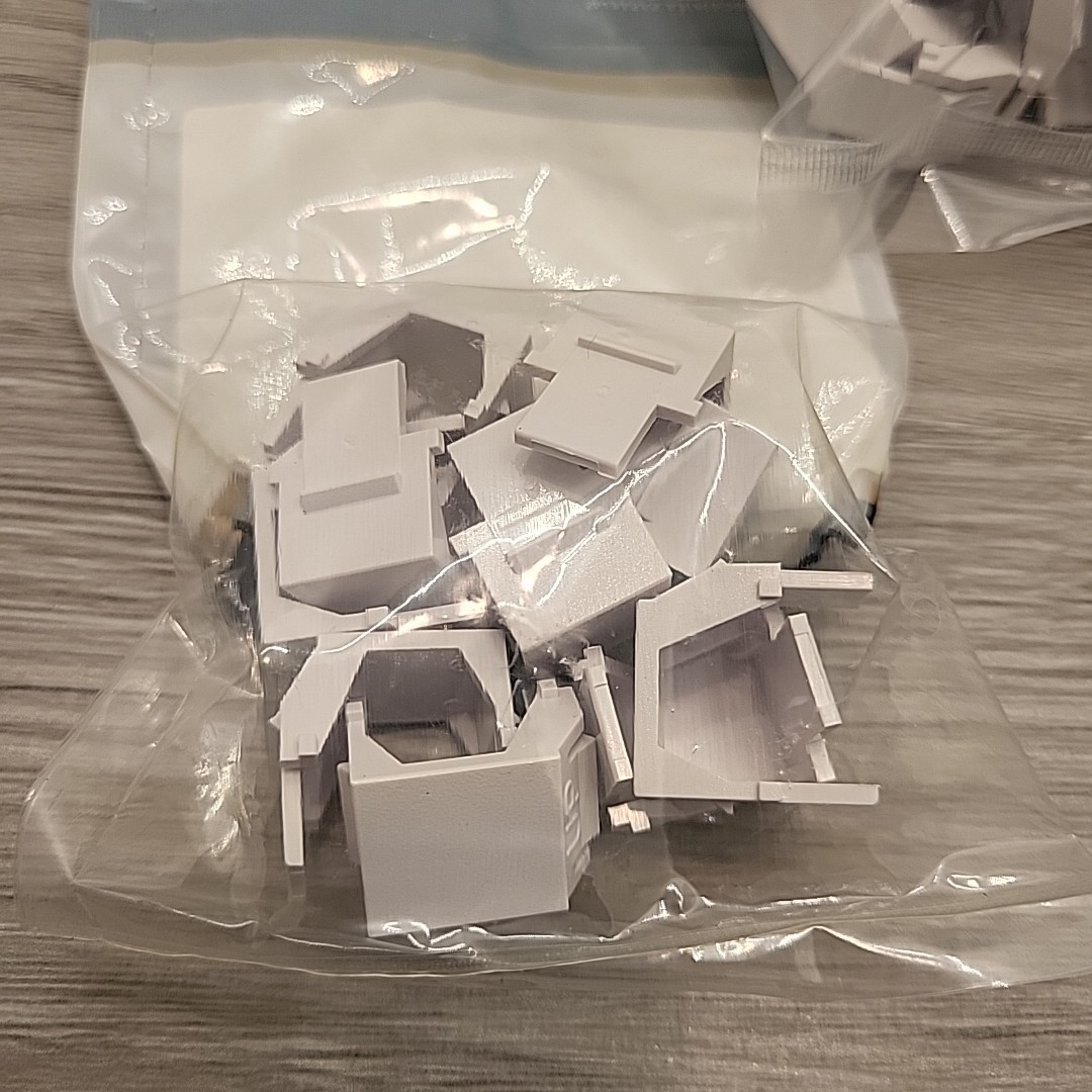 Signamax Keystone Module Blank 20-pack White