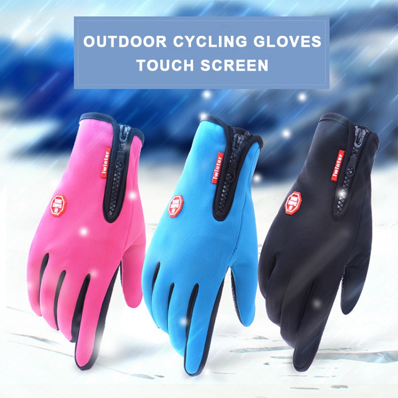Warm Gloves Touch Screen Winter Motorcycle Windproof Ski Gloves Men And Women