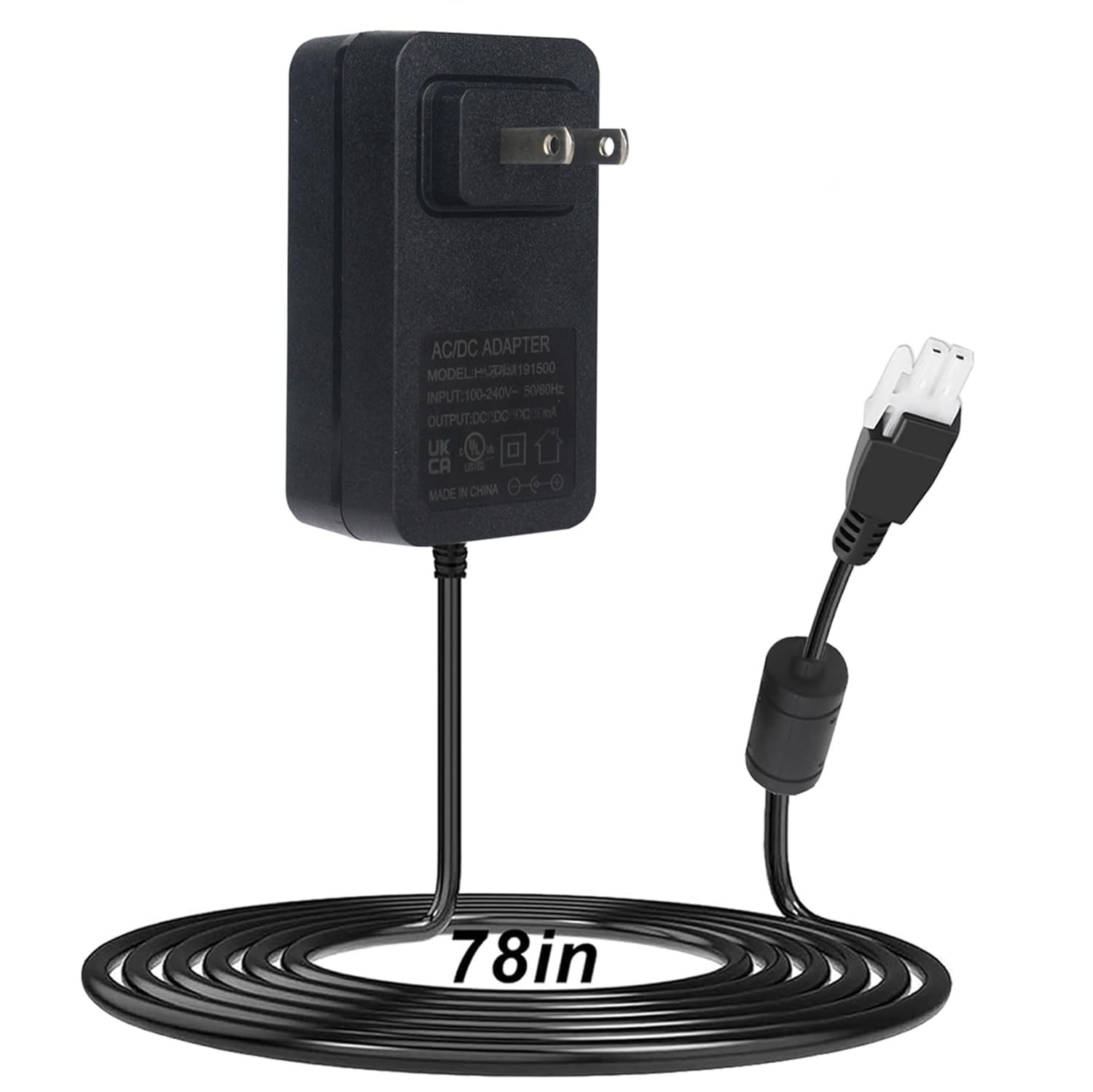 12v 2a Adjustable Desk Power Cord Replacement for Single Motor Standing Desk ...