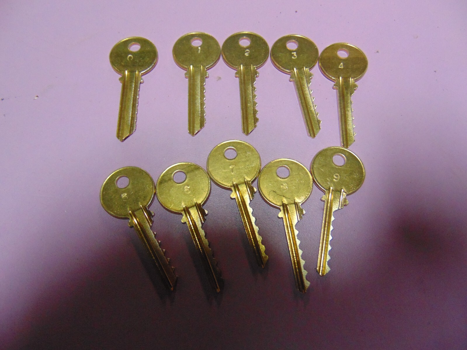 YALE Y2   6 PIN  DEPTH  KEYS  0 - 9             LOCKSMITH