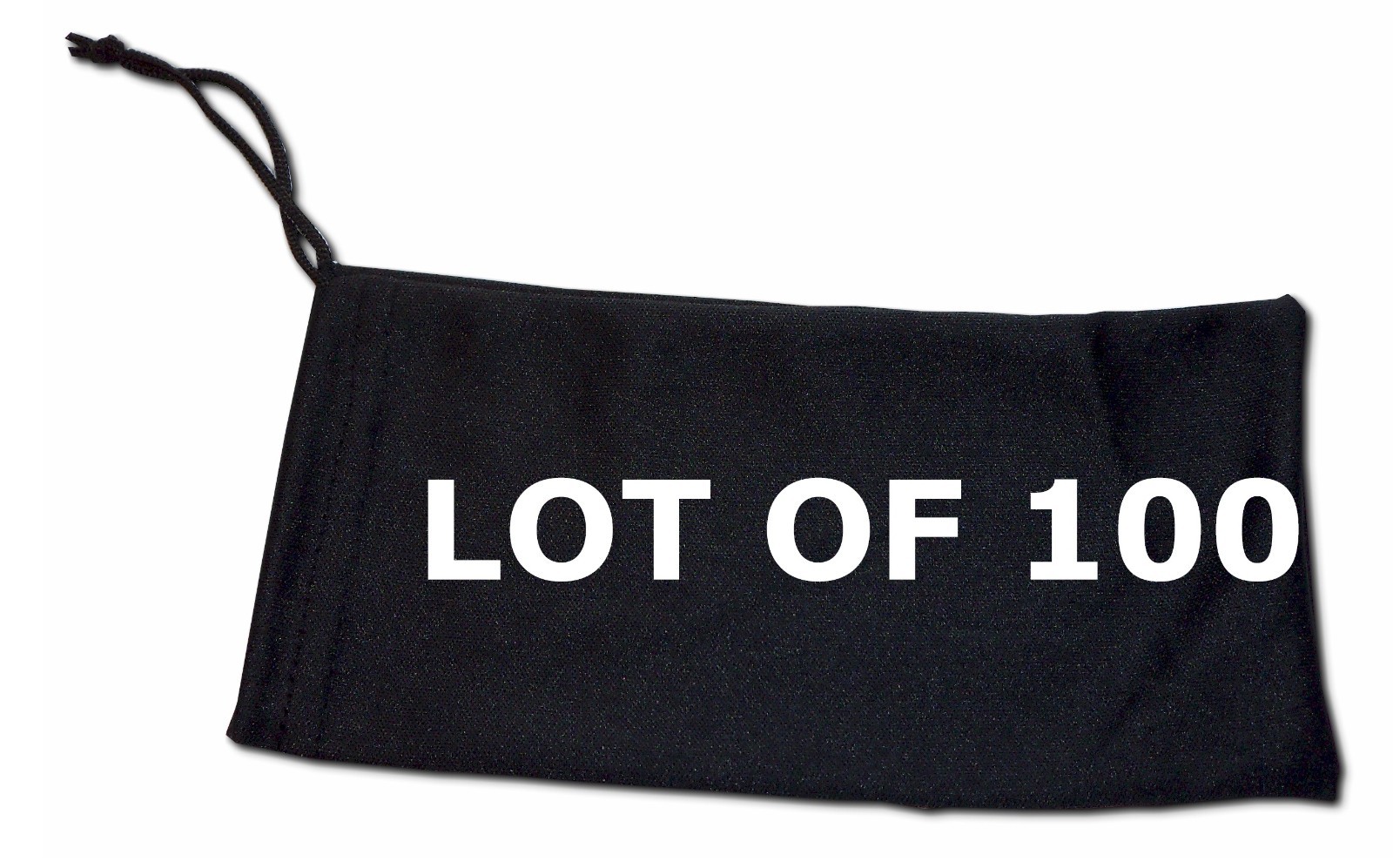 NEW Wholesale Value Lot 100 Black  Sunglasses Glasses Carrying Pouch Case Bag